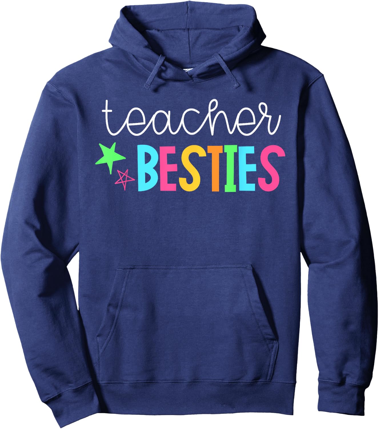 Cute Teacher Shirt - Teacher Besties Hoodie - Hoodie | Navy