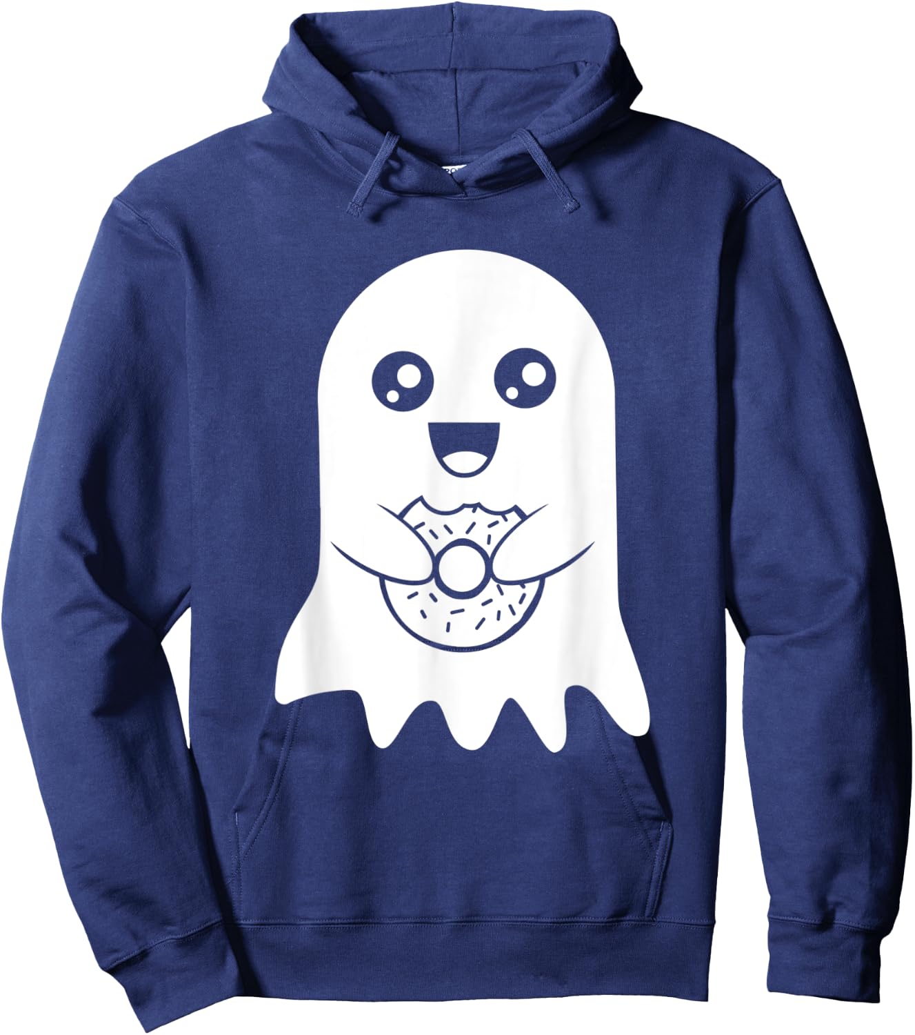 Cute Ghost Funny Donut Halloween Costume Boys Girls Gift Hoodie - Hoodie | Navy