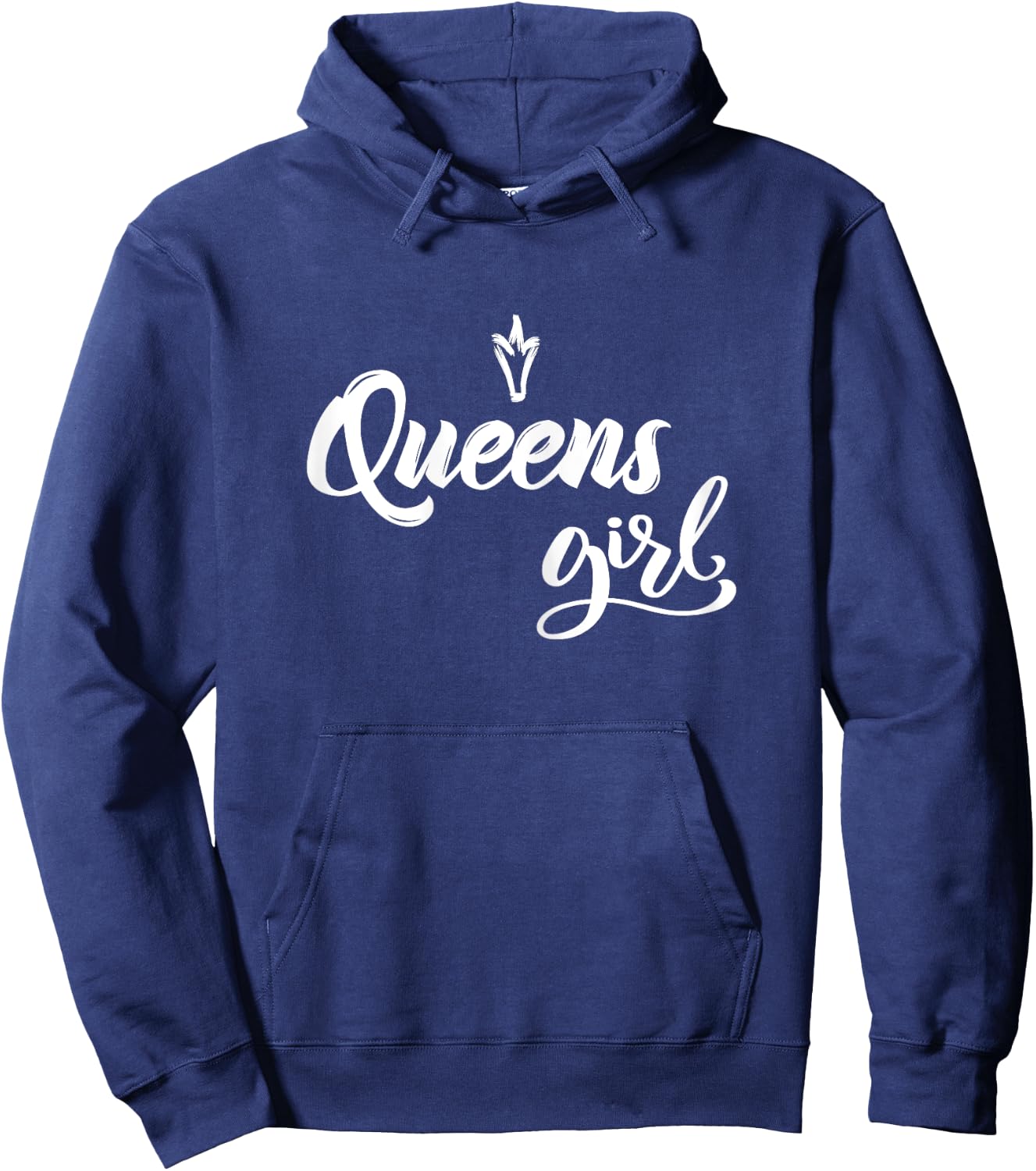 Queens Girl New York Raised Me Hoodie - Hoodie | Navy