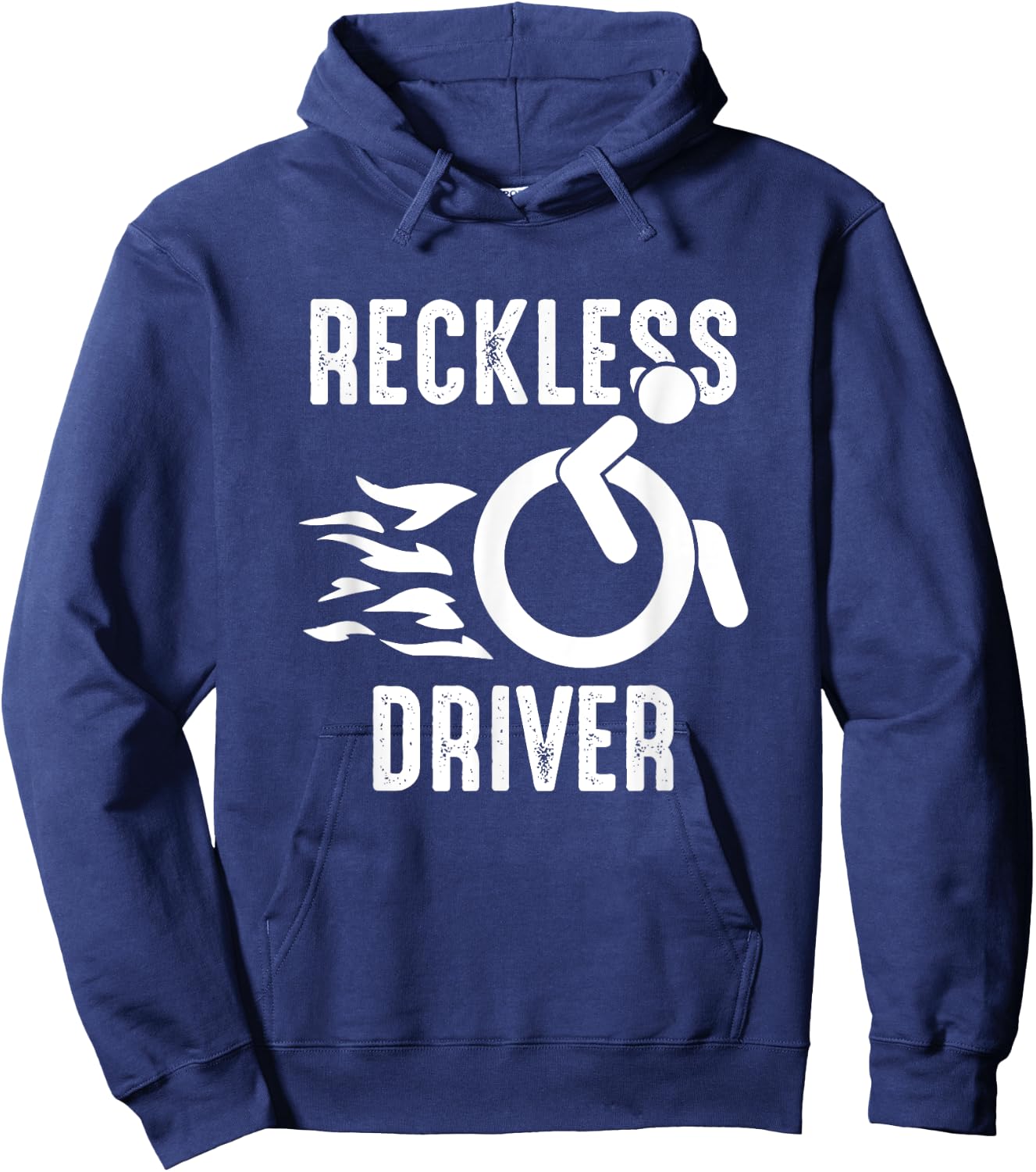 Handicap Wheelchair Life Wheelchair User Funny Wheelchair Hoodie - Hoodie | Navy