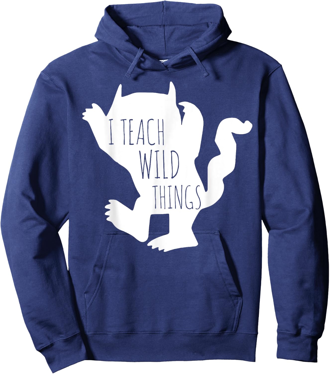 I Teach Wild Things Monster Funny Halloween Gifts Hoodie - Hoodie | Navy