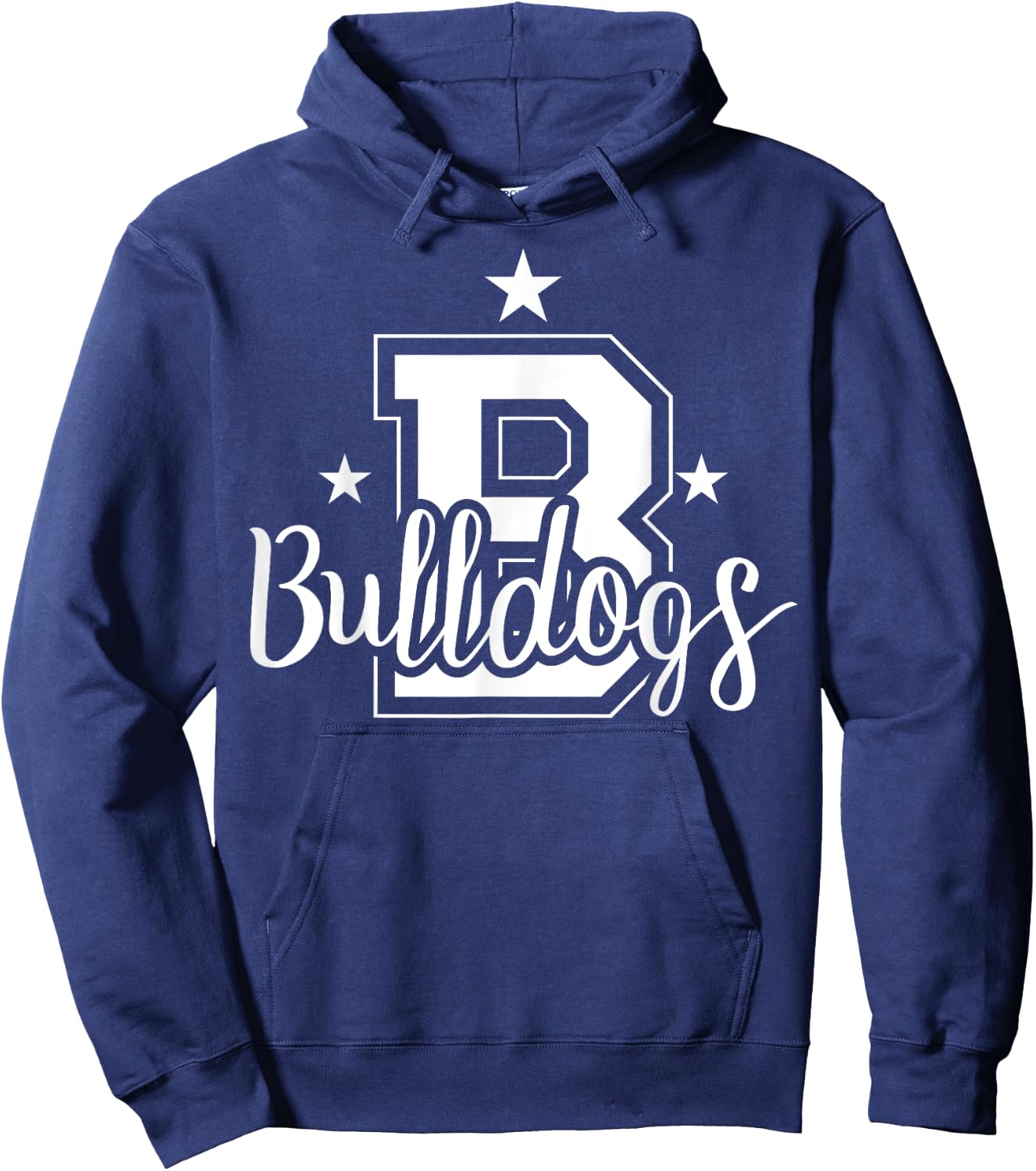 Schools Sports Mascot Bulldogs Team Fanatic Gift Hoodie - Hoodie | Navy