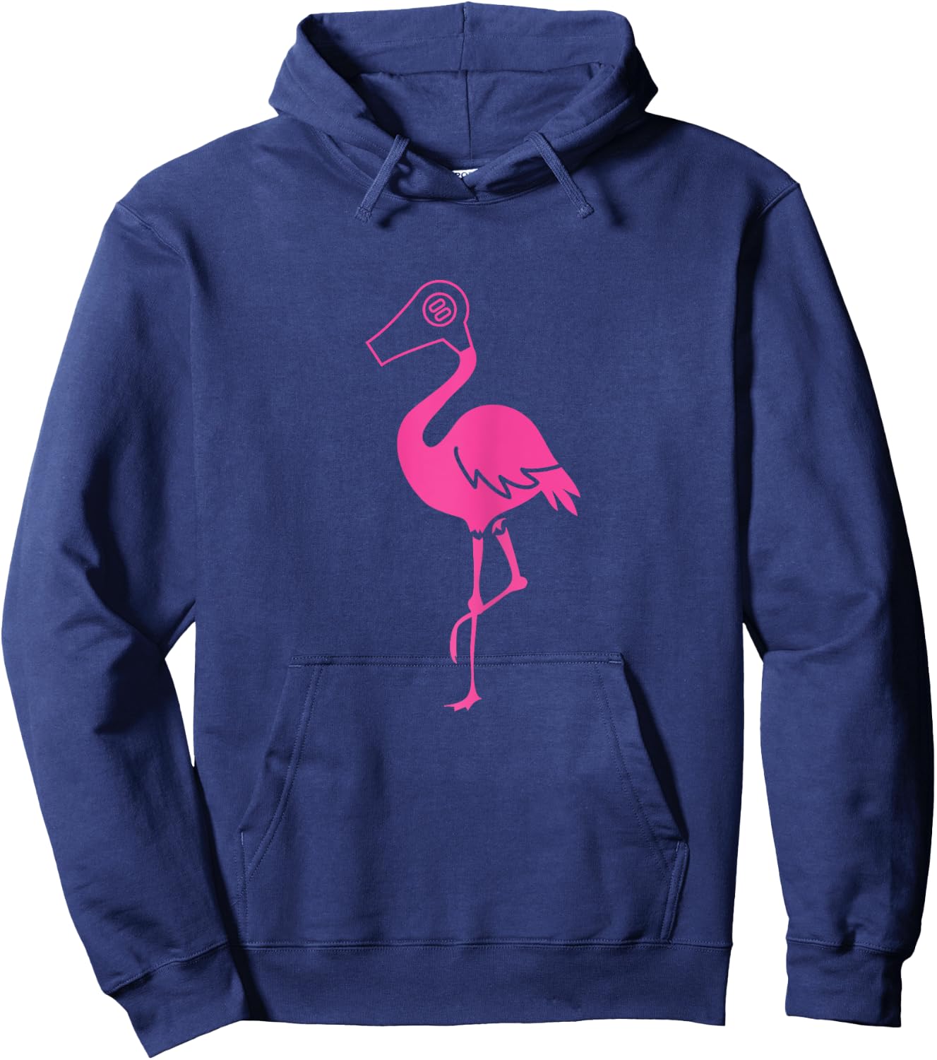Hairdresser Flamingo Funny Gift Hairstylist Hoodie - Hoodie | Navy