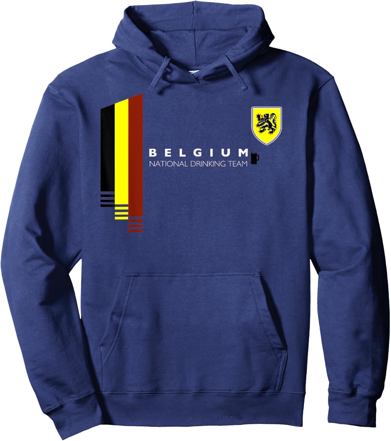 Belgium National Drinking Team | Belgian Beer Pride Hoodie - Hoodie | Navy