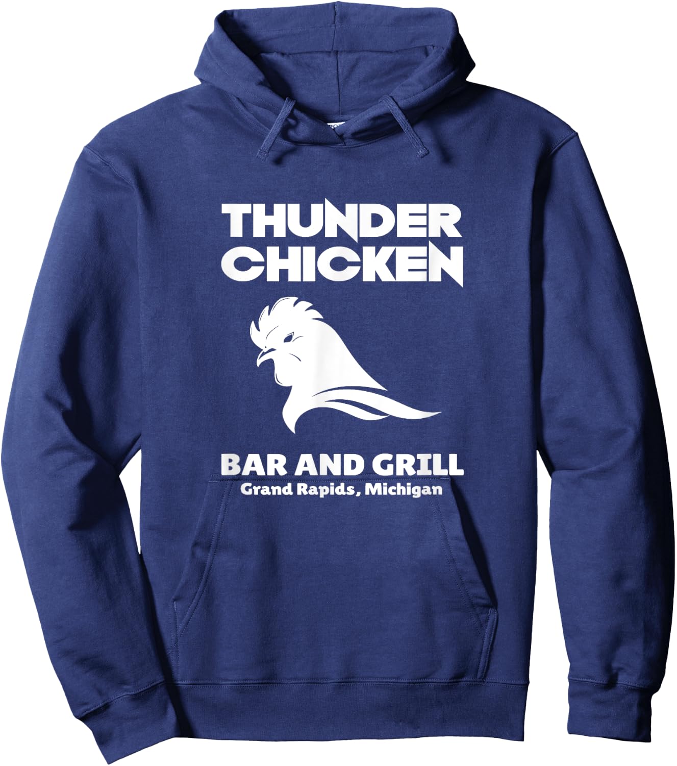 Thunder Chicken Bar and Grill Michigan Hoodie - Hoodie | Navy