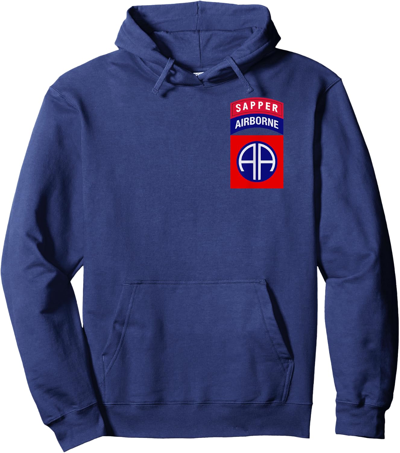 82nd Airborne Shirt - 82nd Airborne Sapper "Classic" Hoodie - Hoodie | Navy