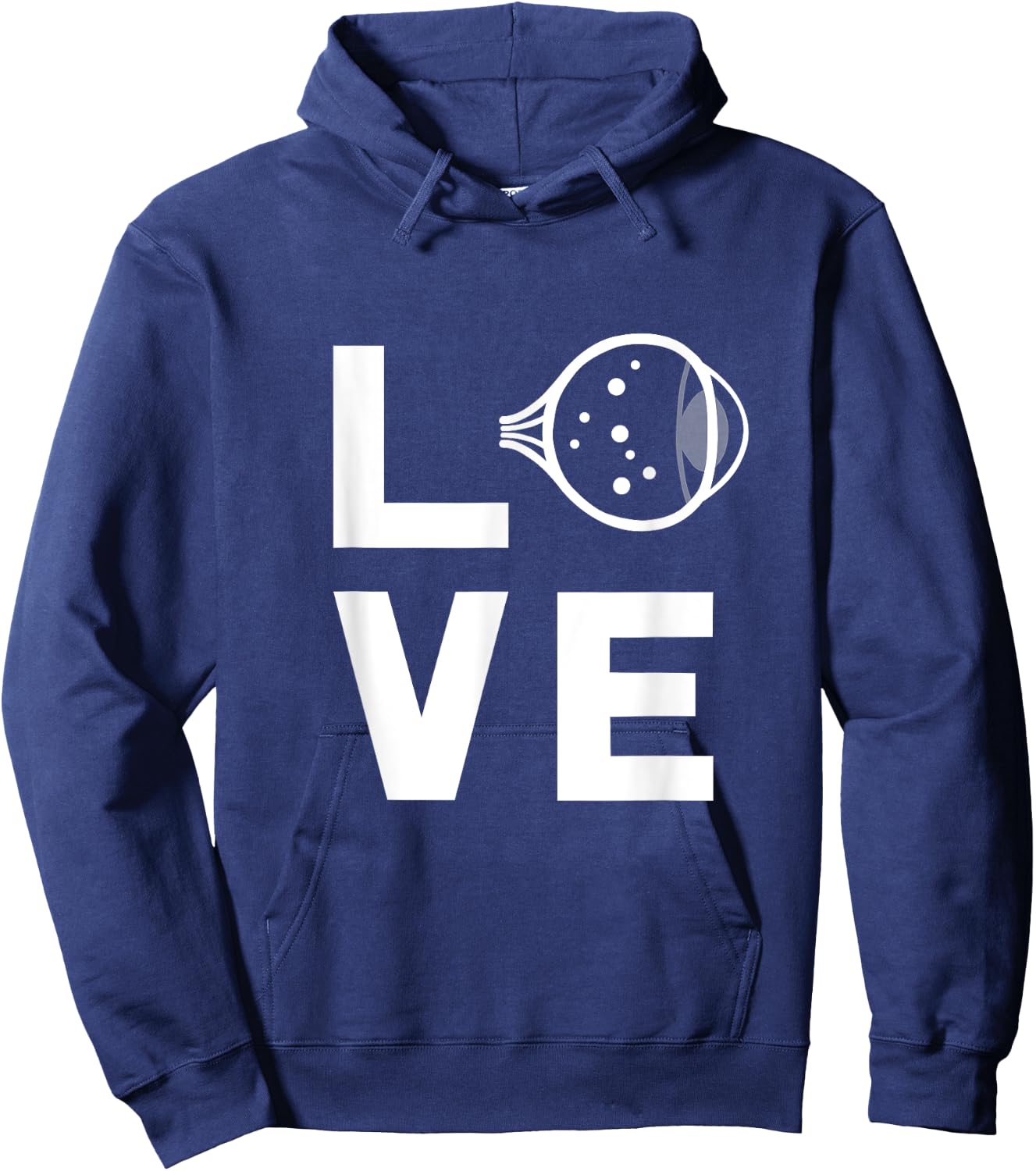 Love With Eye Cool Ophthalmology Ophthalmologist T Shirt Hoodie - Hoodie | Navy