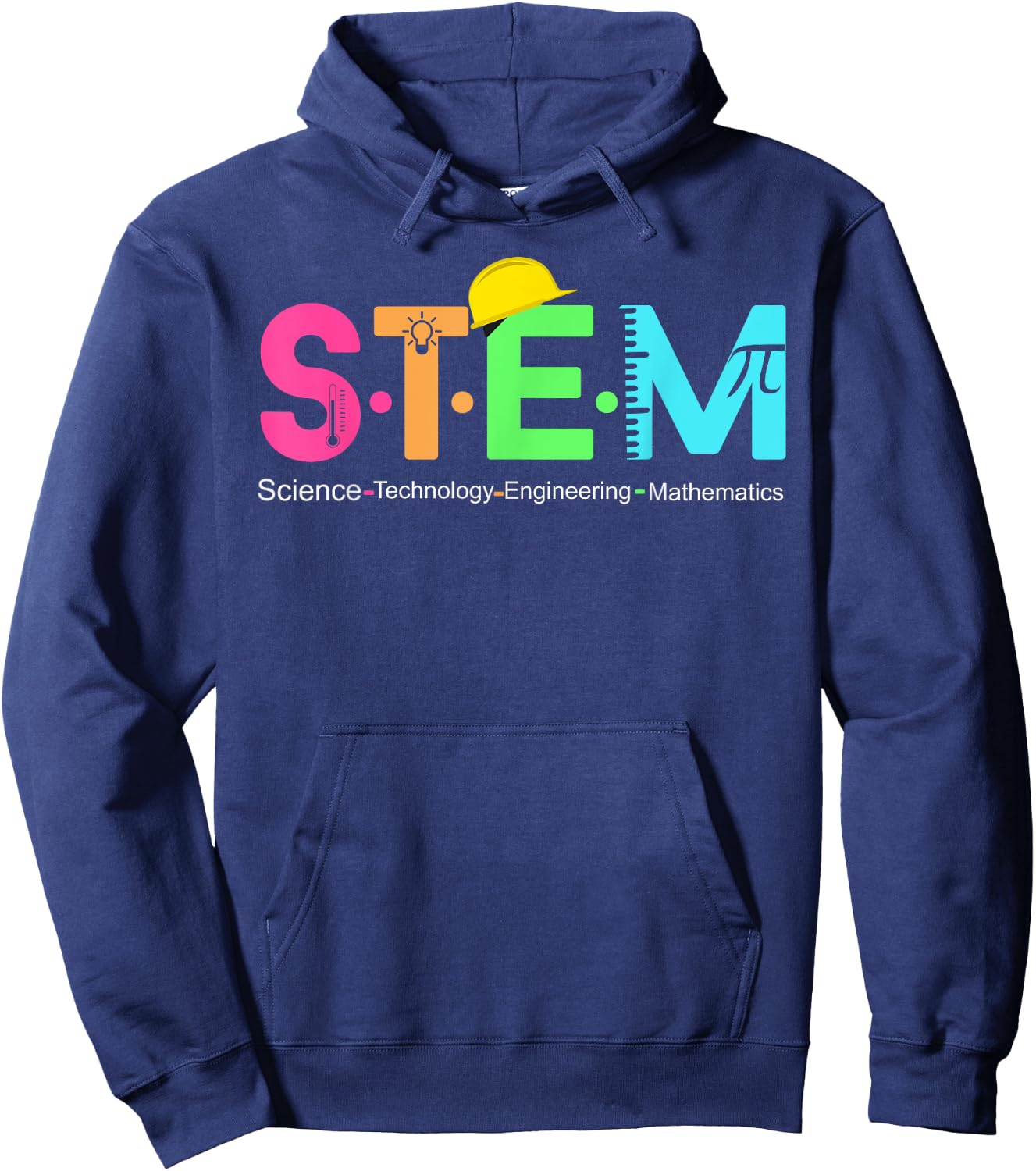 STEM Science Technology Engineering Math Teacher Gift Hoodie - Hoodie | Navy