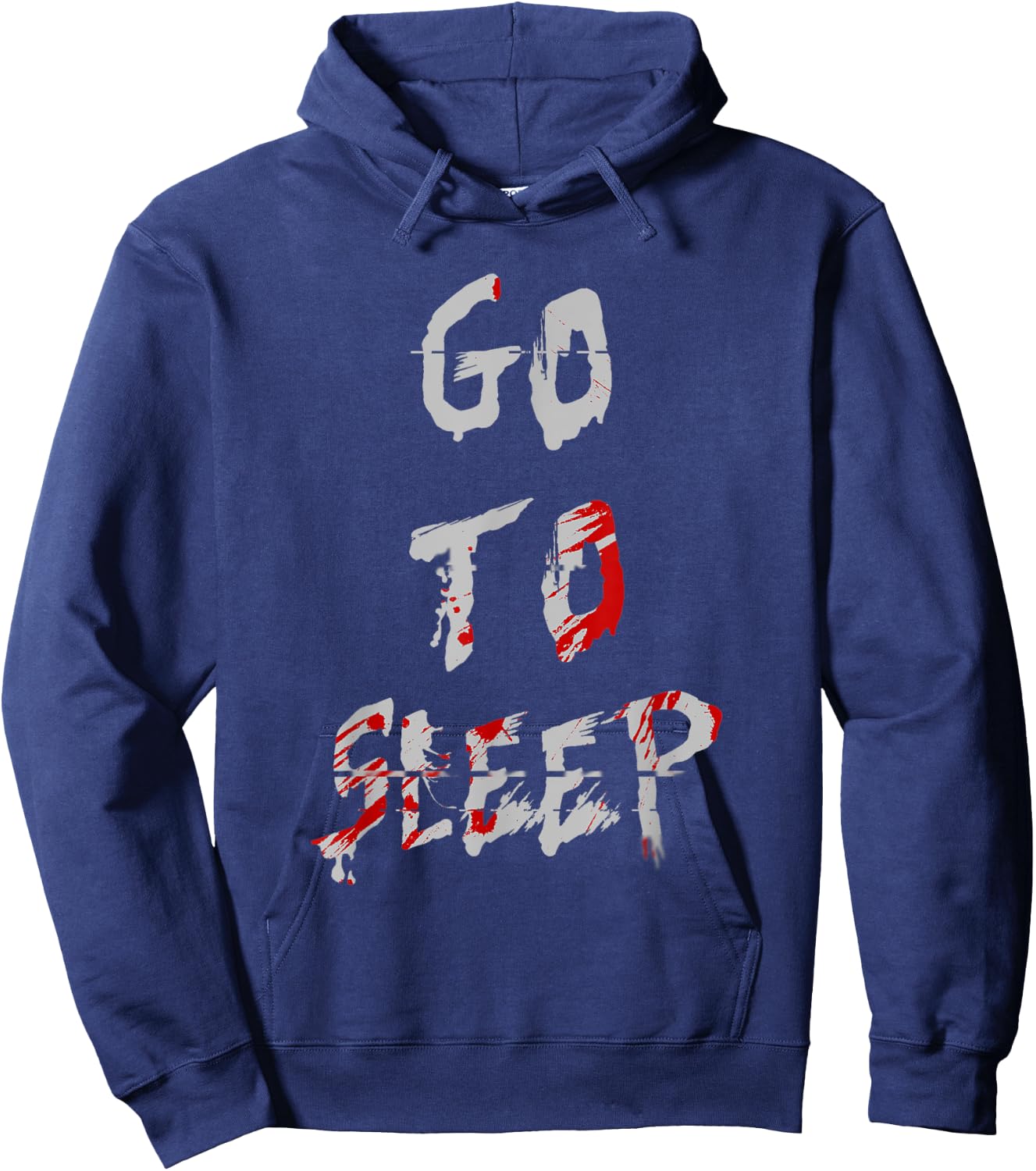 Jeff The Killer Go To Sleep Bloody Shirt Hoodie - Hoodie | Navy