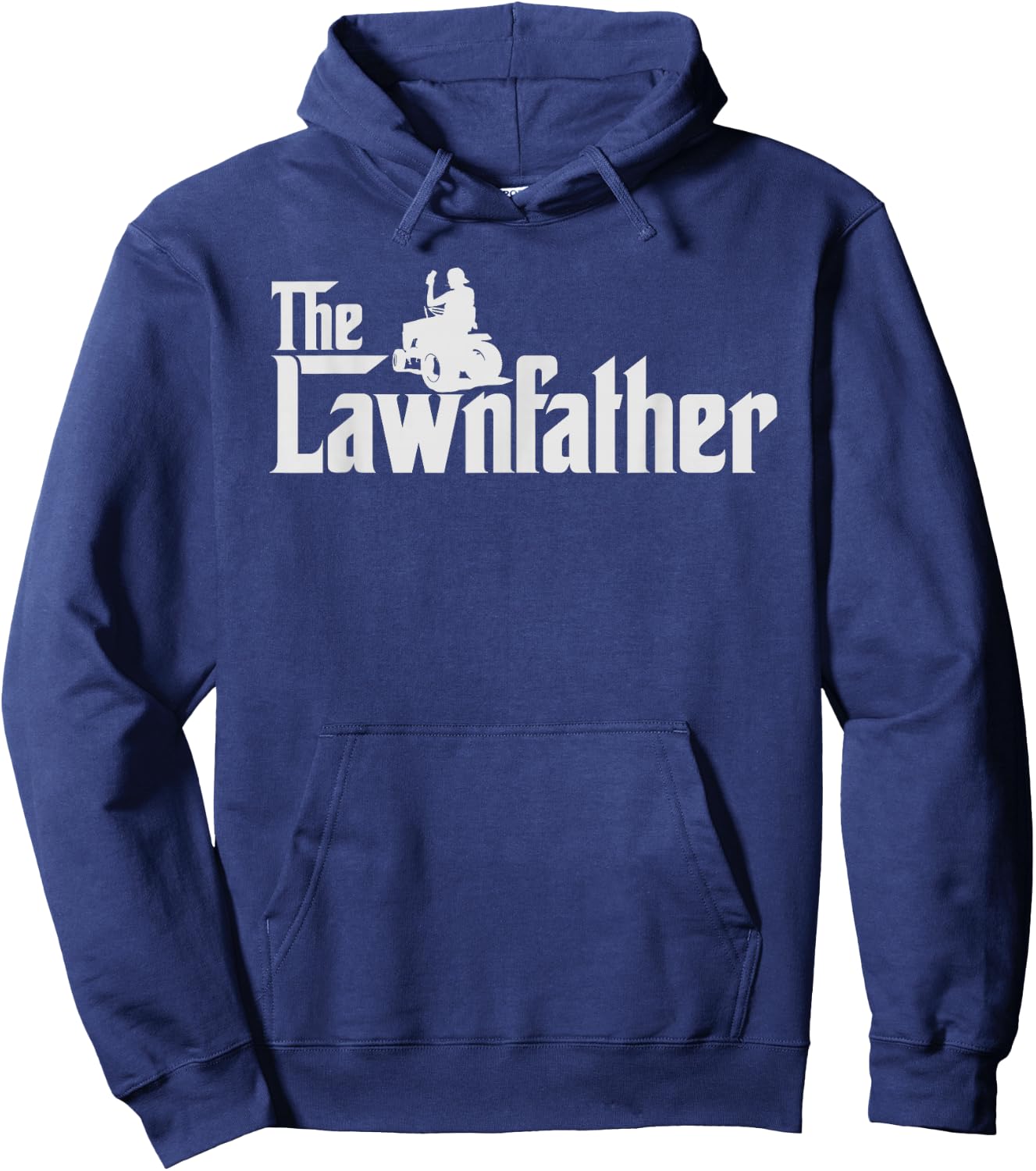 The Lawnfather Shirt Funny Lawn Mowing Gift Hoodie - Hoodie | Navy