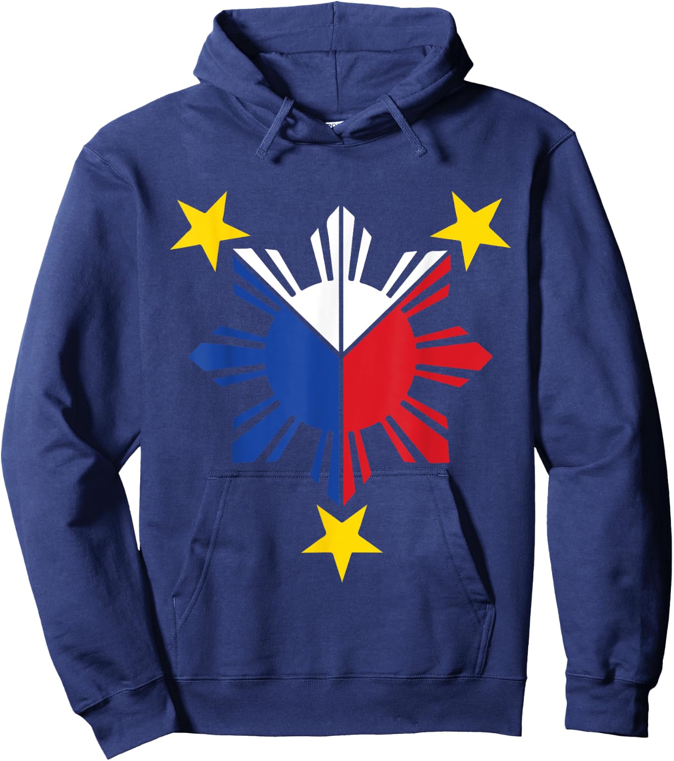 Pinoy Filipino Flag Stars and Sun Kids Hoodie - Hoodie | Navy