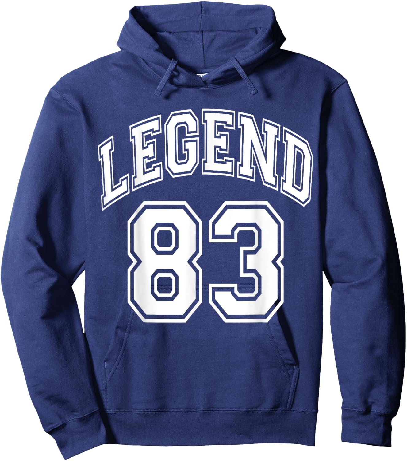 Legend 83 Number Varsity Team - 83rd Birthday & 83 Years Old Hoodie - Hoodie | Navy