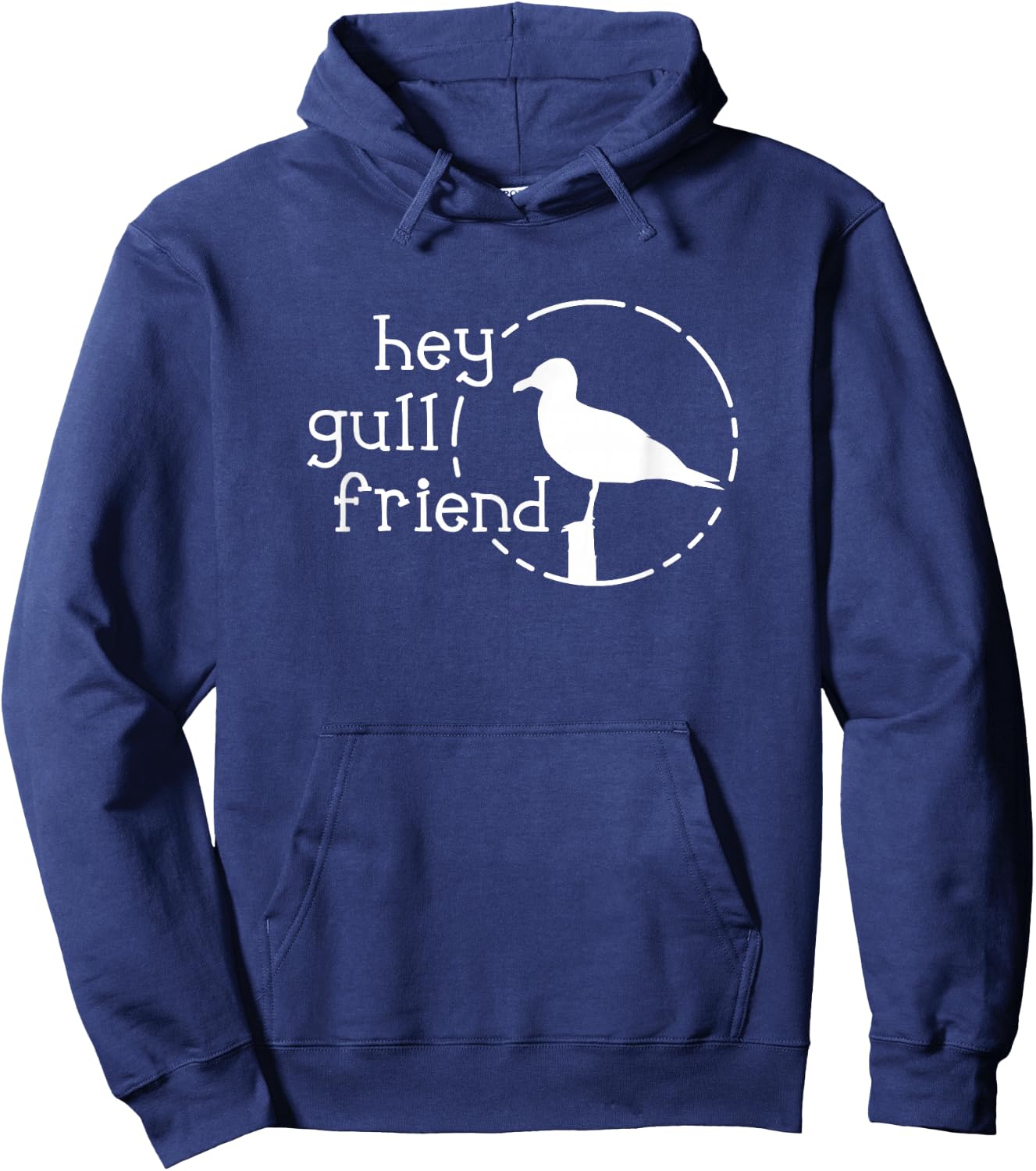 Funny Pun Hey Gull Friend T Shirt Hoodie - Hoodie | Navy