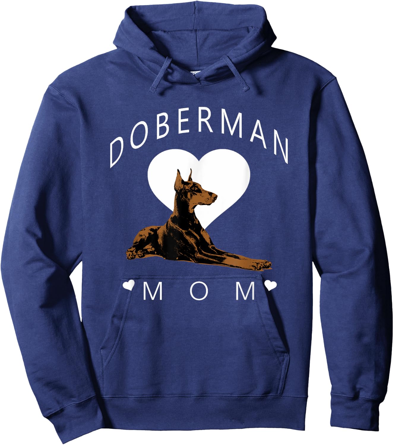 Doberman Pinscher Mom Hoodie - Hoodie | Navy