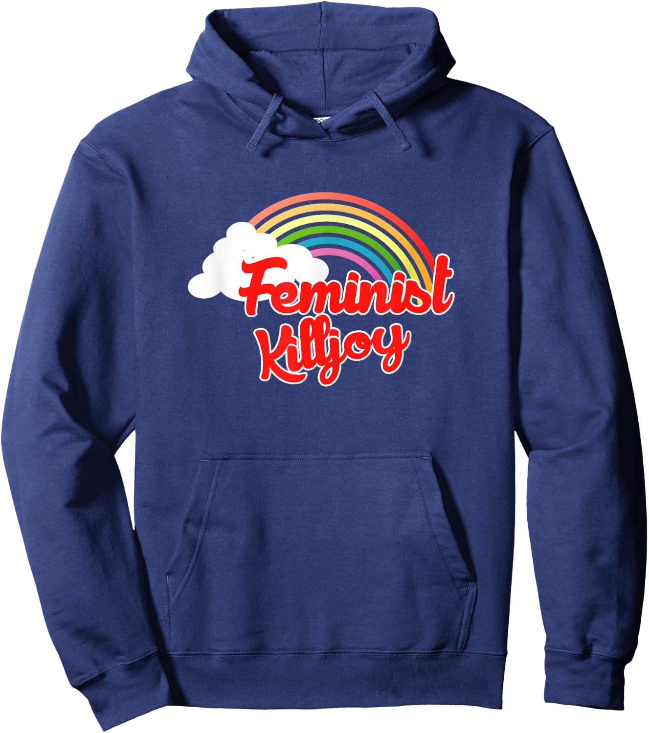 Feminist killjoy Feminism retro rainbow Hoodie - Hoodie | Navy