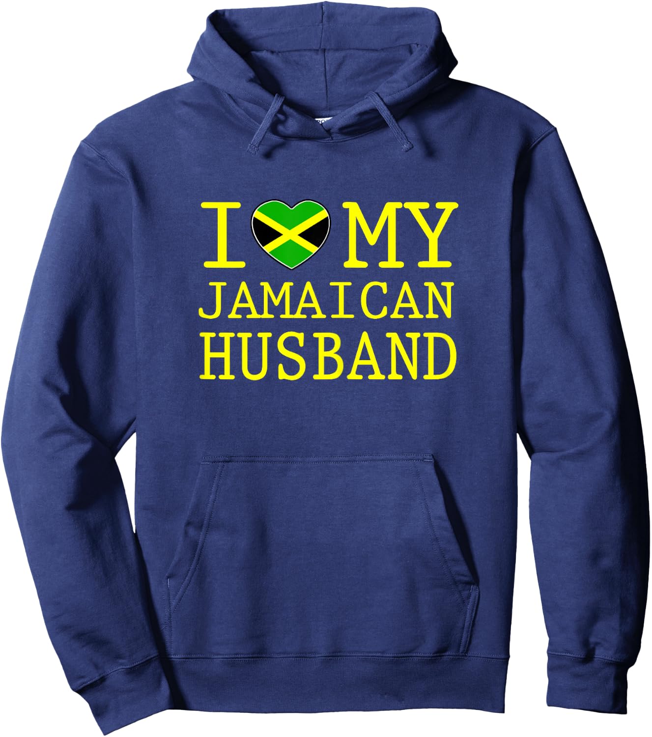 I love my Jamaican Husband Hoodie - Hoodie | Navy
