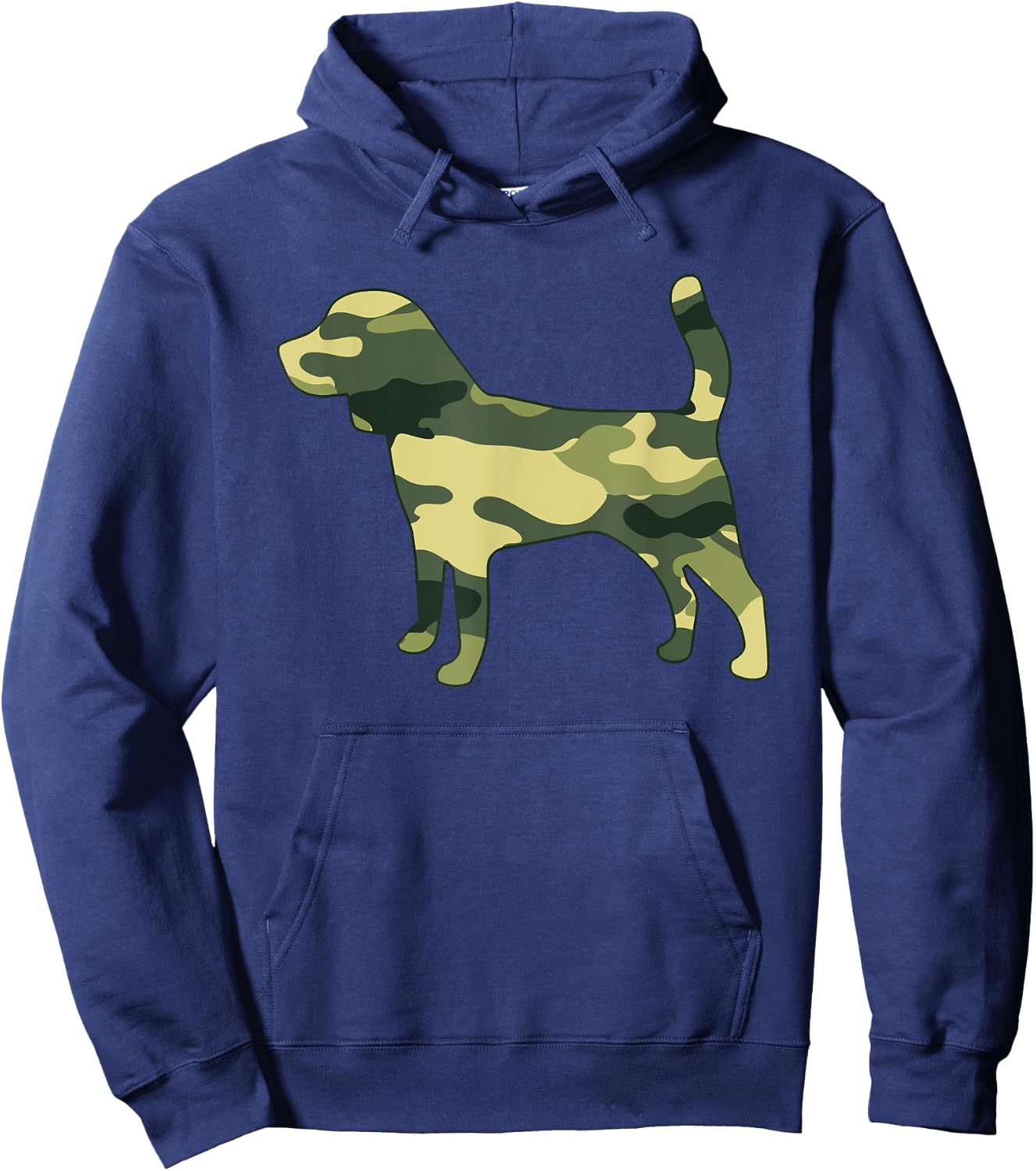 Military Beagle Camo Men Print US Puppy Dog Pet Veteran Gift Hoodie - Hoodie | Navy