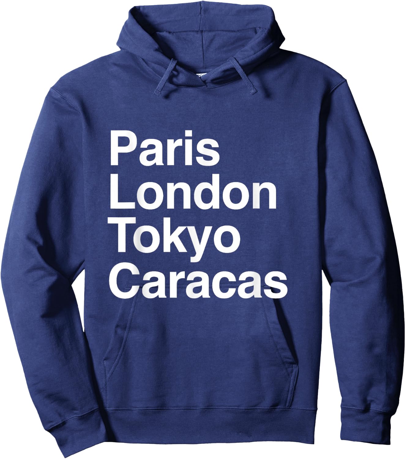 Paris Tokyo London Caracas Gift Design Caracas Souvenir Hoodie - Hoodie | Navy
