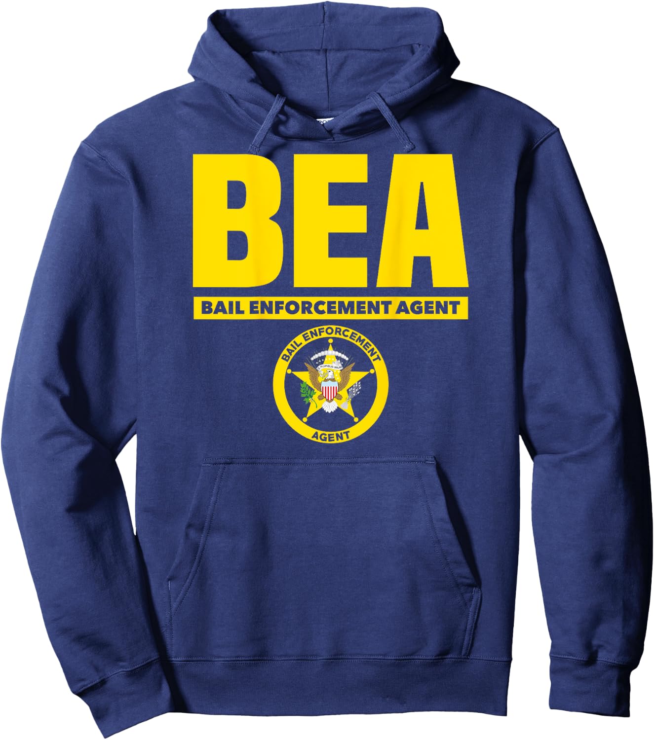 Bail Enforcement Agent Badge Fugitive Bounty Hunters Hoodie - Hoodie | Navy
