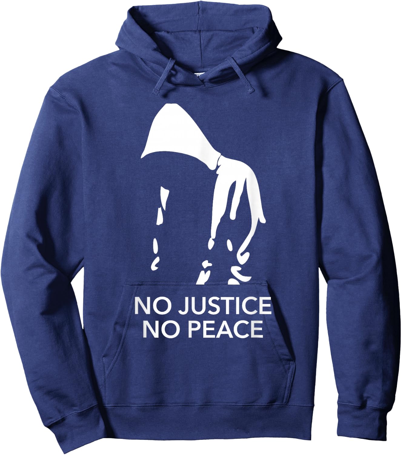 No Justice No Peace Black Lives Matter Shirt Hoodie - Hoodie | Navy
