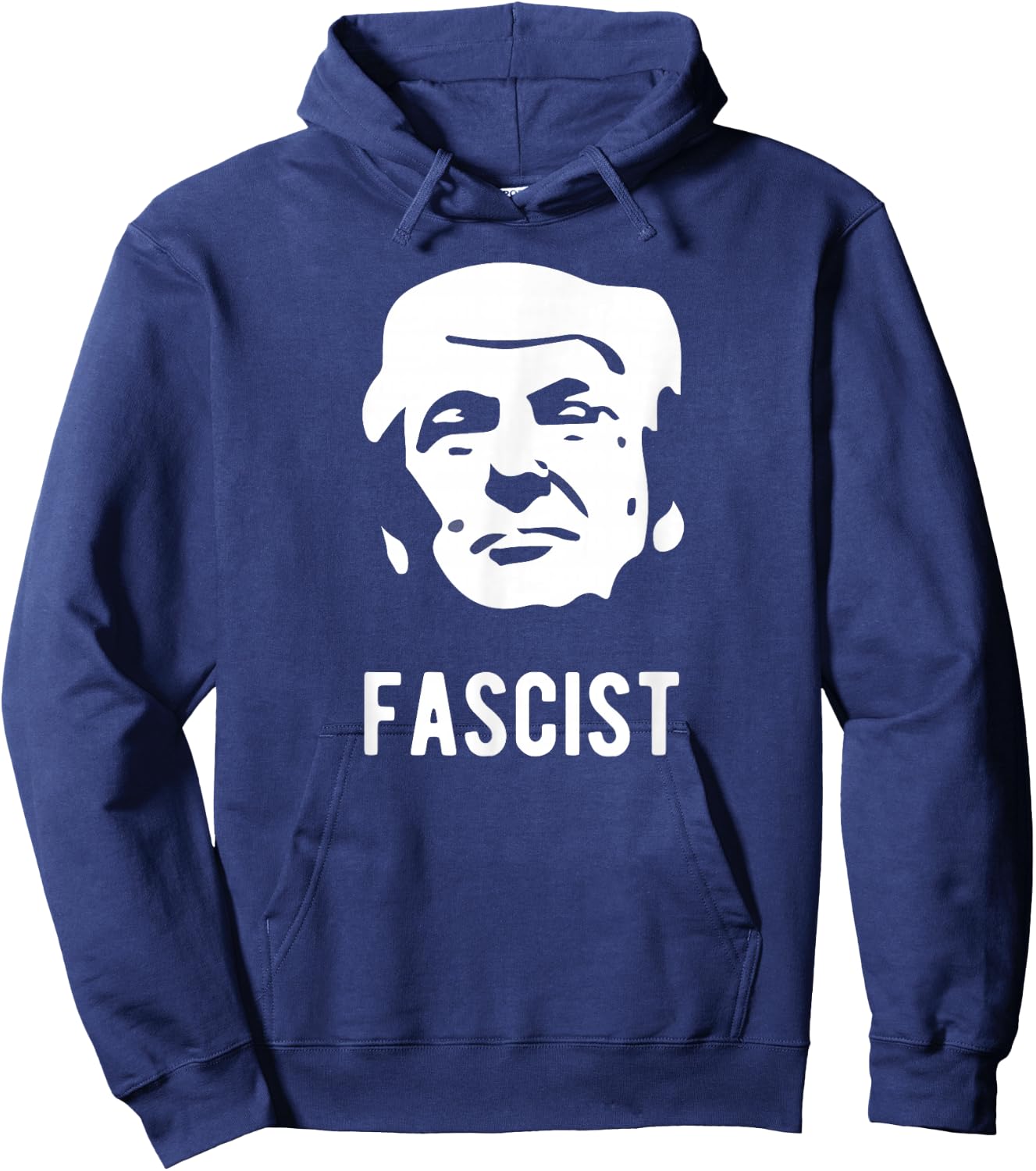 Fascist anti-Trump Hoodie - Hoodie | Navy
