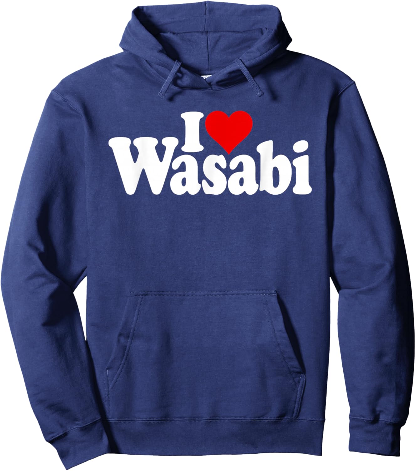 I Love Heart Wasabi Japanese Horseradish Hoodie - Hoodie | Navy