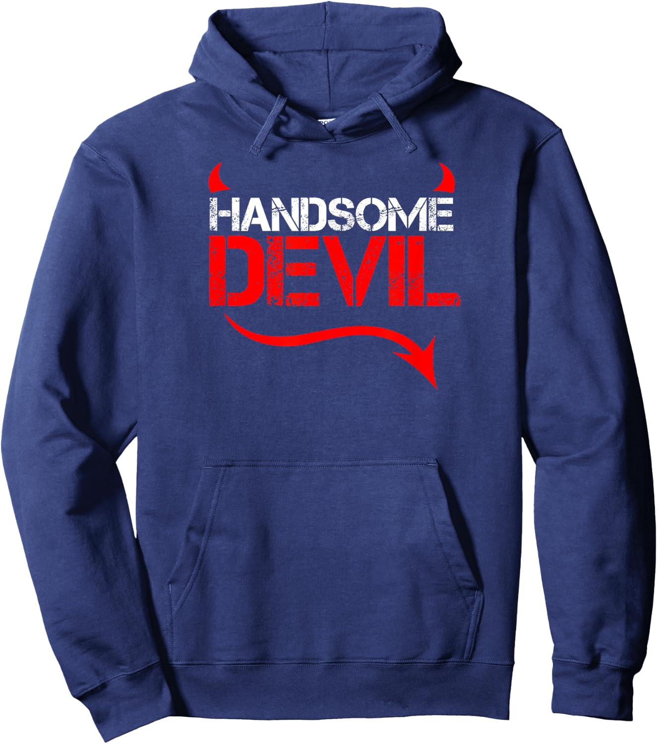 Handsome Devil for Good Looking Husbands Hoodie - Hoodie | Navy