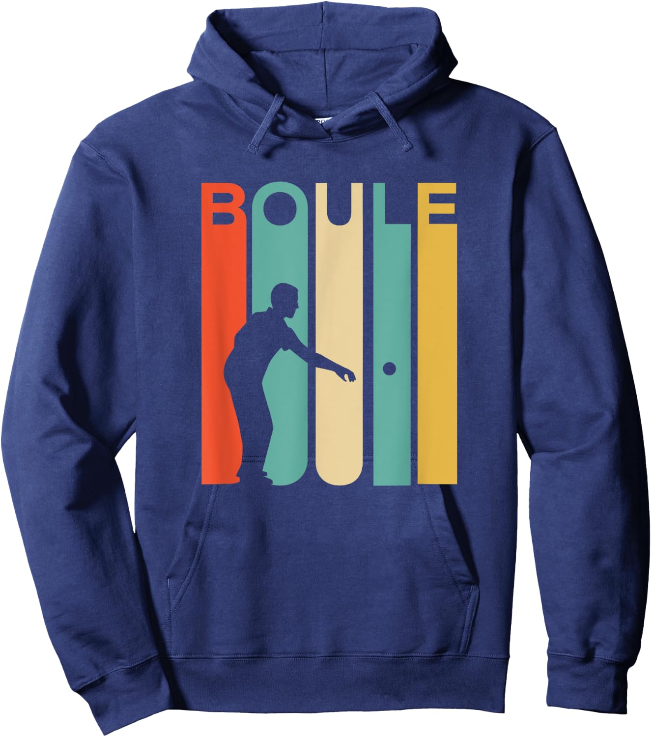 Retro Vintage Boule Shirt Petanque Player Boules Gift Hoodie - Hoodie | Navy