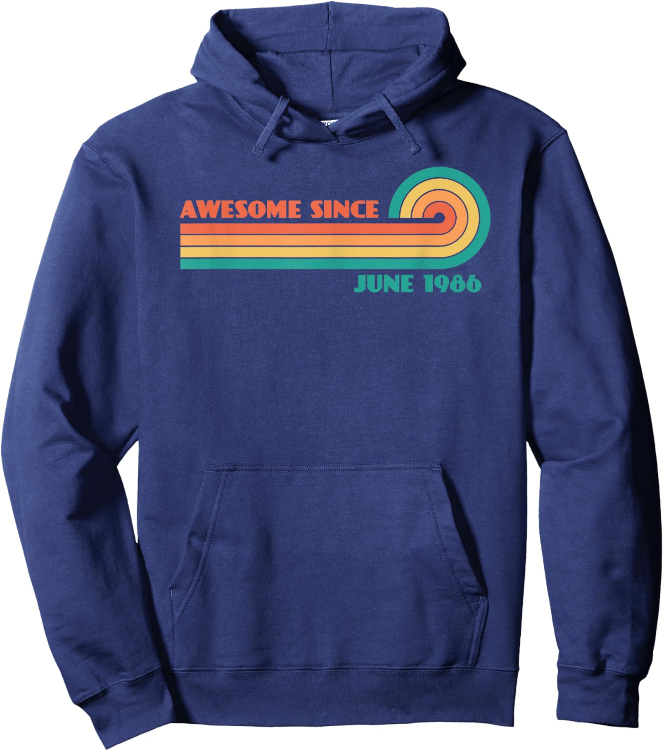 Awesome Since June 1986 Hoodie - Hoodie | Navy