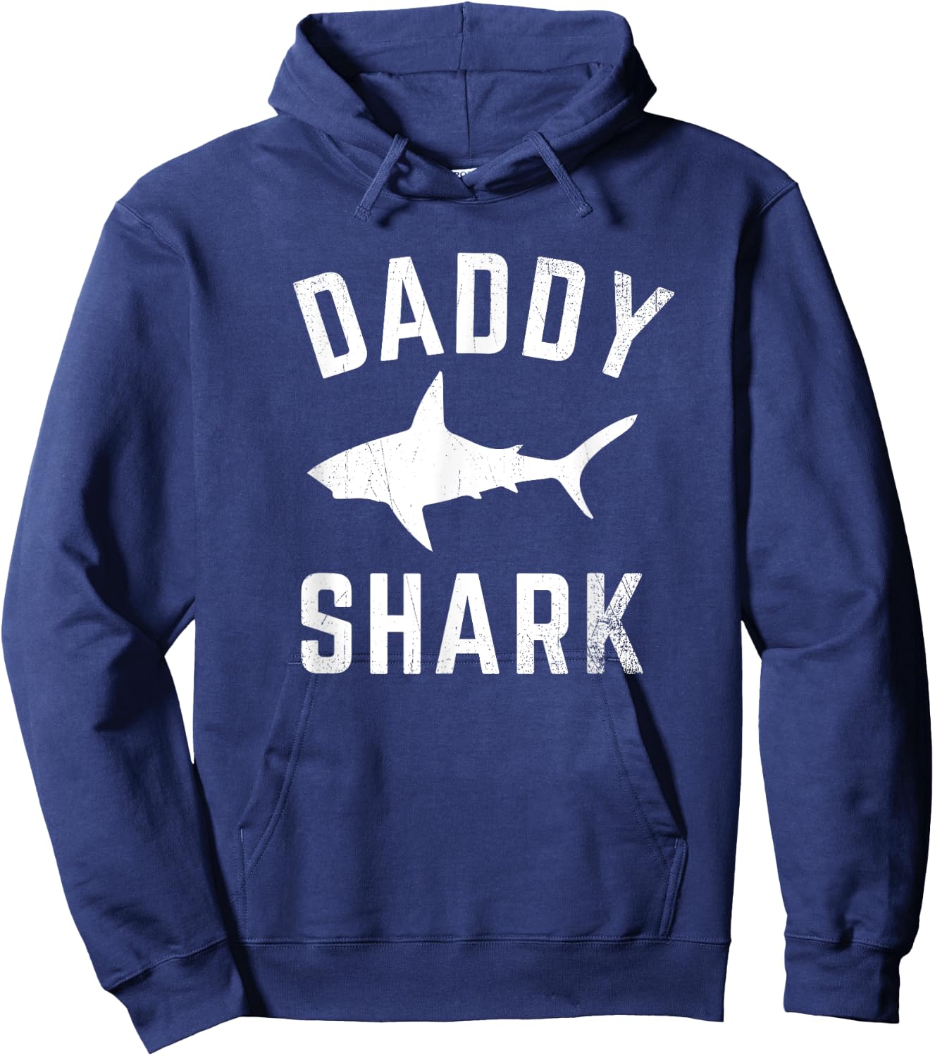 Daddy Shark Family Matching Funny Shark Dad T Shirt Hoodie - Hoodie | Navy