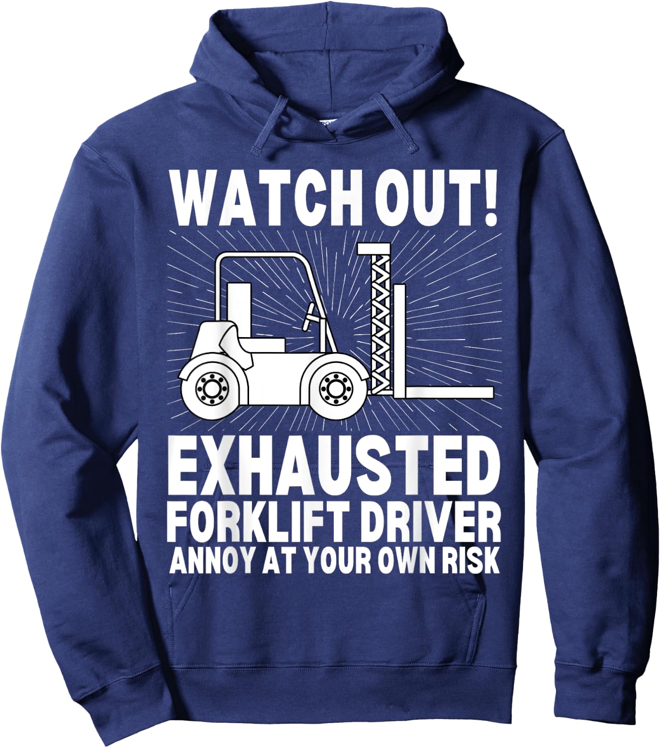 Funny Forklift Operator Certified Forklift Driver Hoodie - Hoodie | Navy