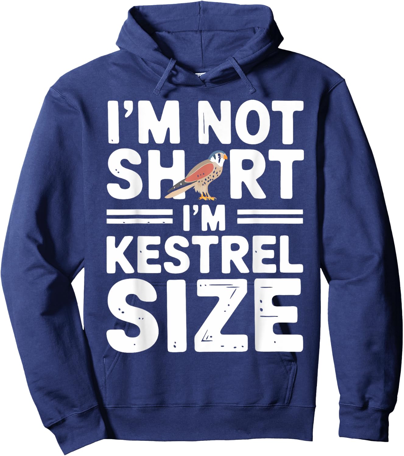 Kestrel Size Birder Birdwatcher Girl American Kestrel Hoodie - Hoodie | Navy