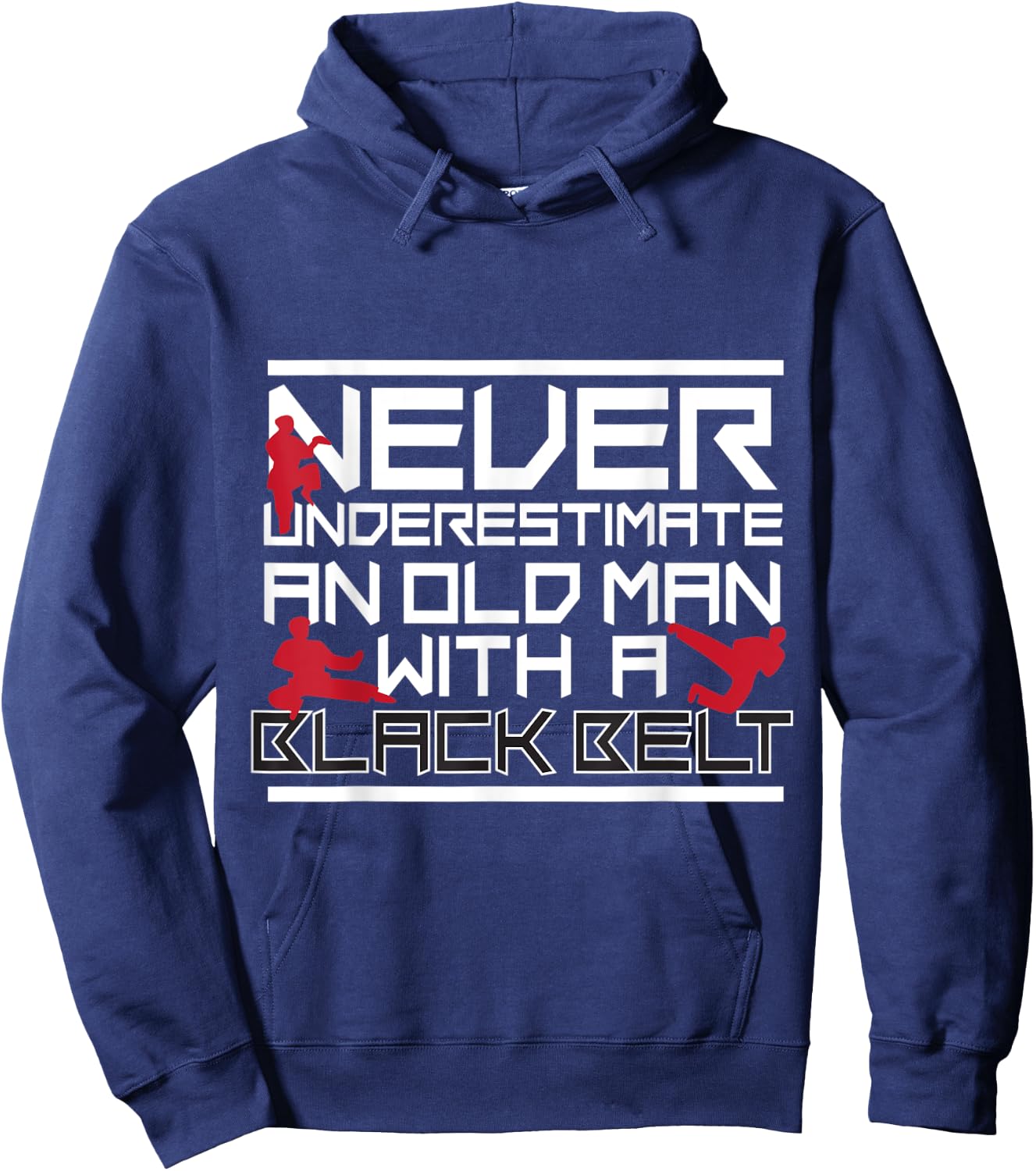 Taekwondo Shirt Martial Arts for Karate Dad and Grandpa Hoodie - Hoodie | Navy