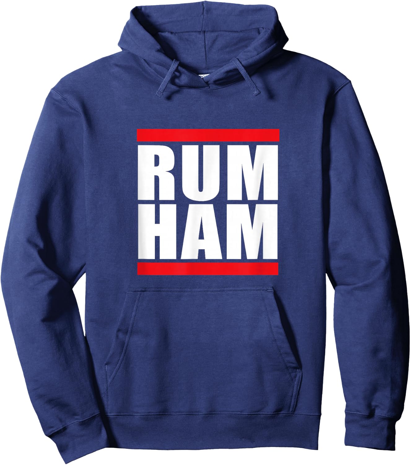 Unique Rum Ham T Shirt, Blue, Small US Hoodie - Hoodie | Navy
