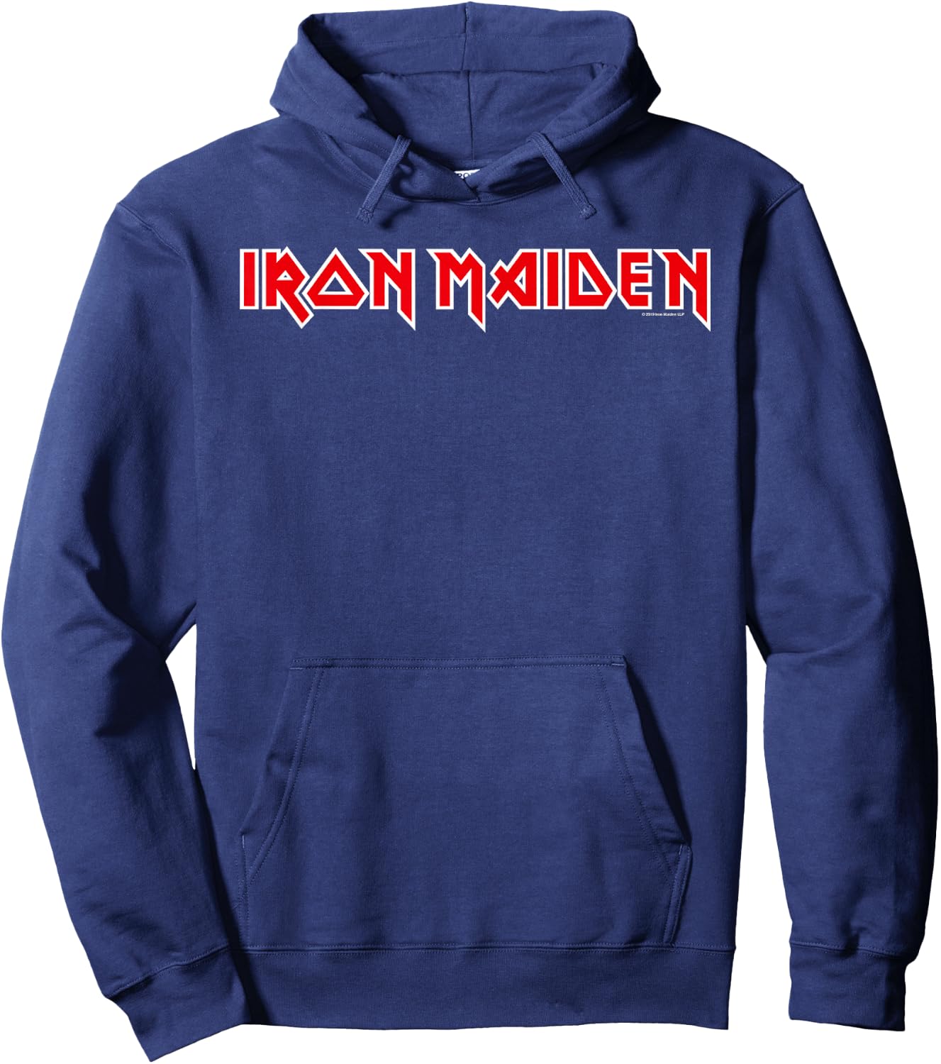Iron Maiden Classic Logo Hoodie - Hoodie | Navy