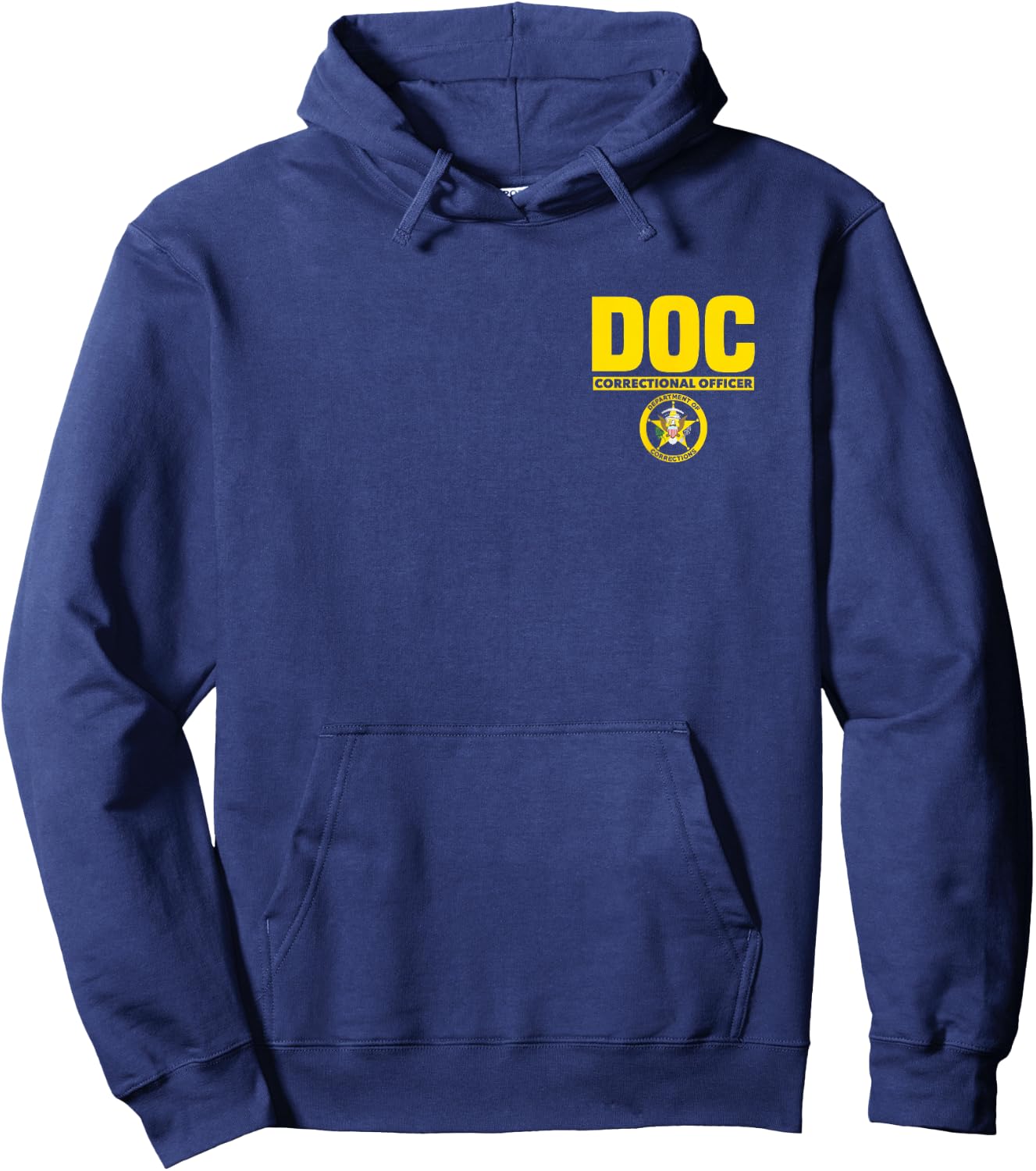 Correctional Prison Officer Thin Gray Line Flag Duty Hoodie - Hoodie | Navy