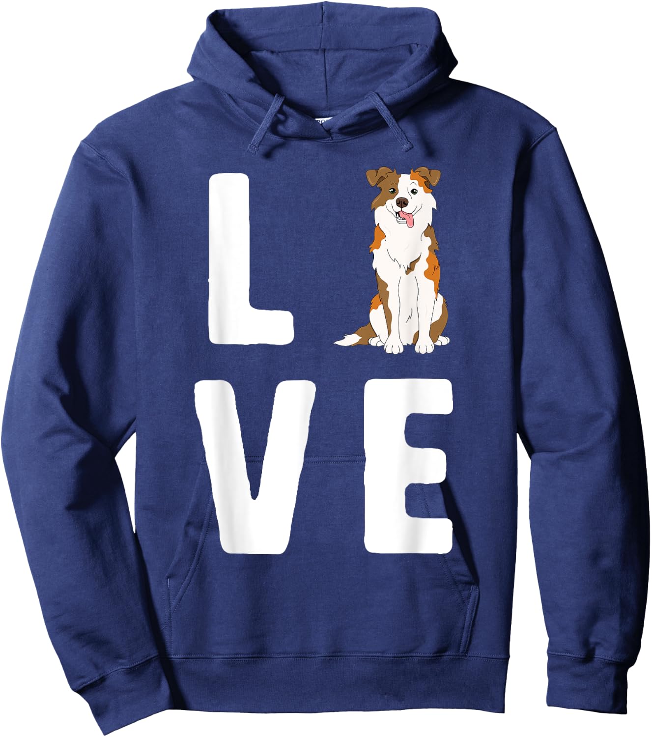 Love Australian Shepherds Lover Red Merle Women Dog Mama Hoodie - Hoodie | Navy