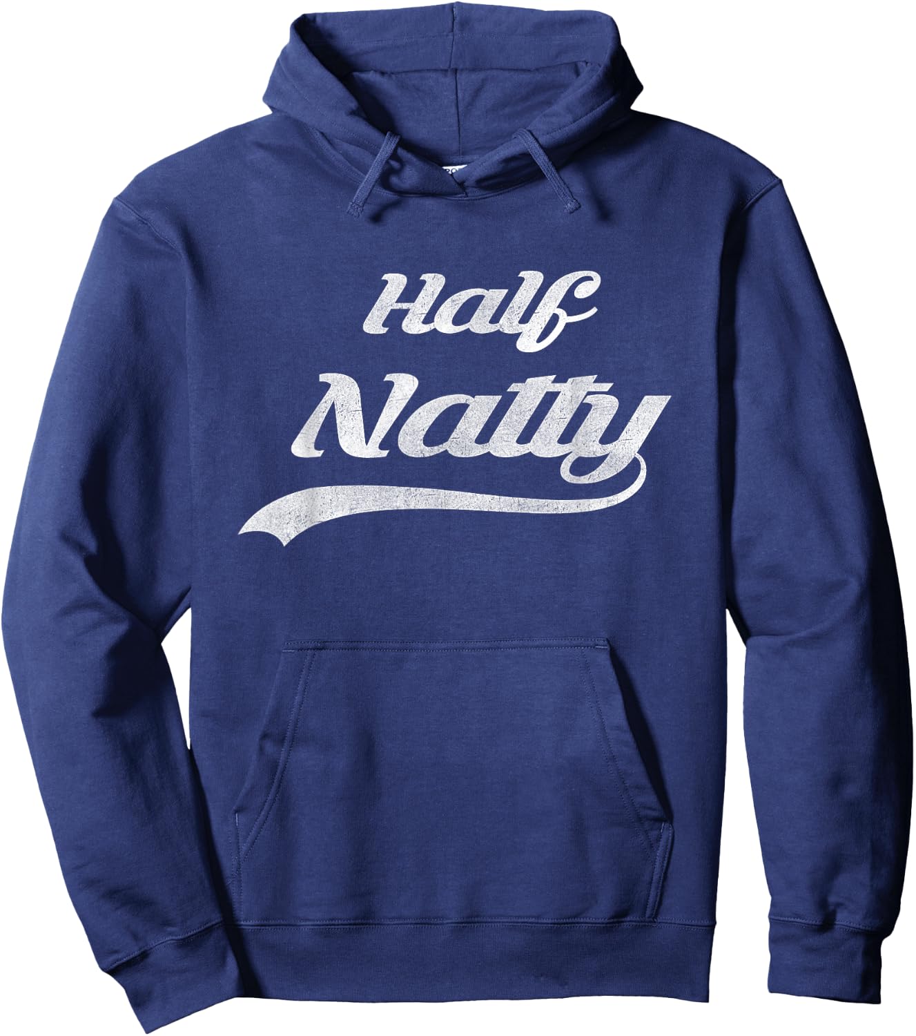 Half Natty Bodybuilder Fitness Meme Gift Hoodie - Hoodie | Navy