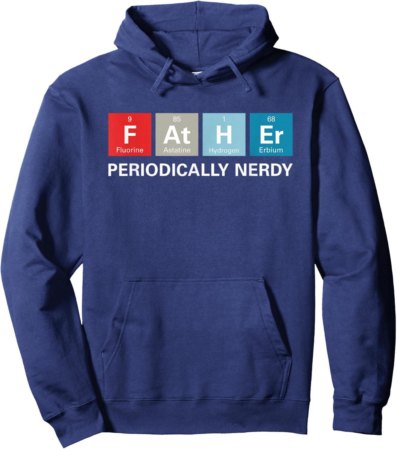 Funny Dad Periodic Table Nerdy Hoodie - Hoodie | Navy