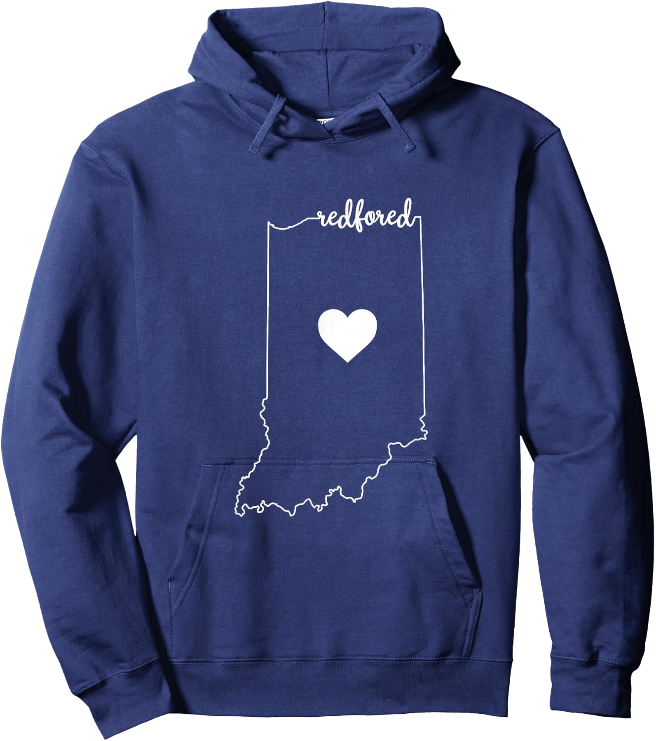 Teacher Red for Ed RedForEd Indiana Public Education Gift Hoodie - Hoodie | Navy