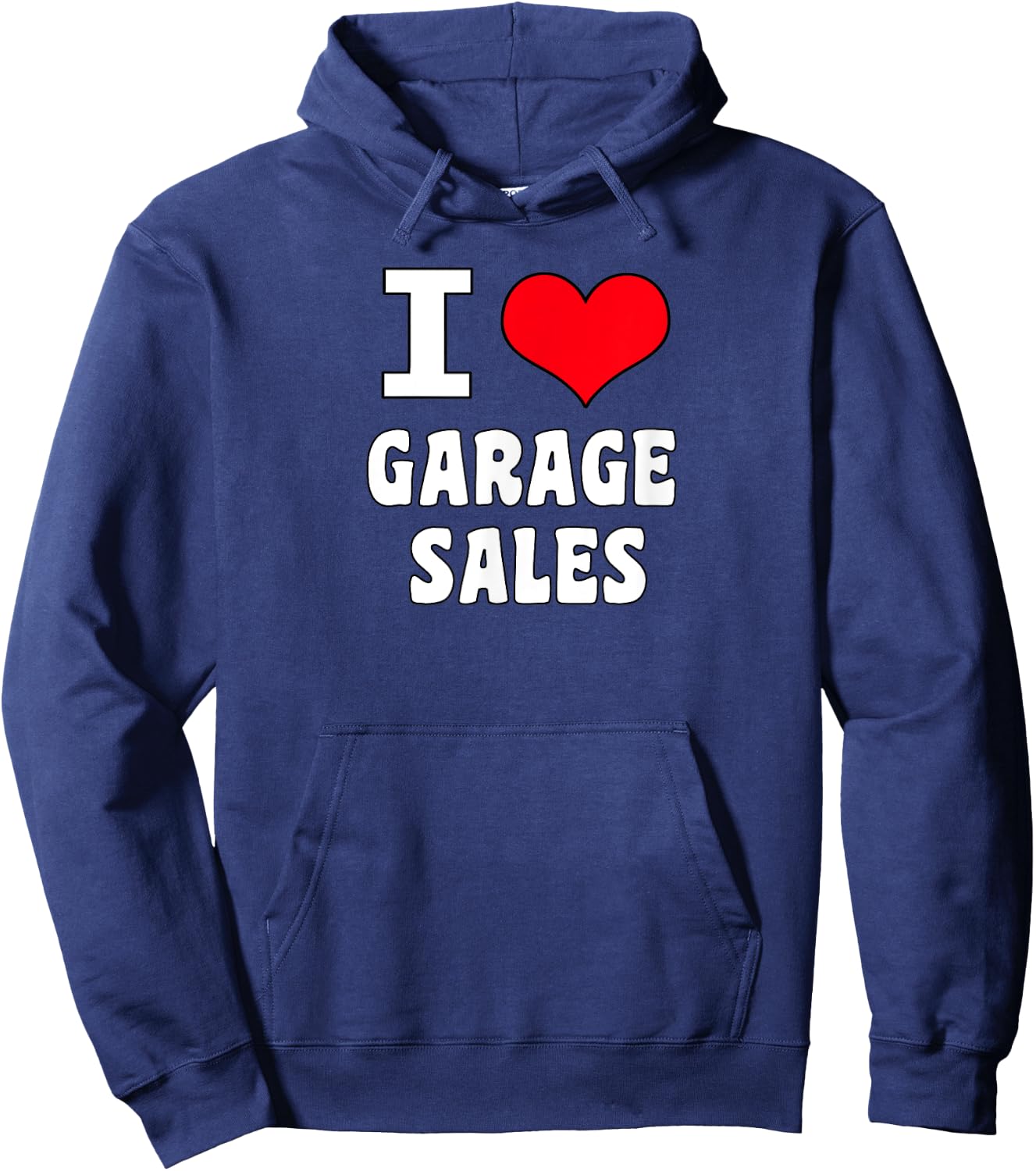 I Heart Love Garage Sales Shirt Hoodie - Hoodie | Navy