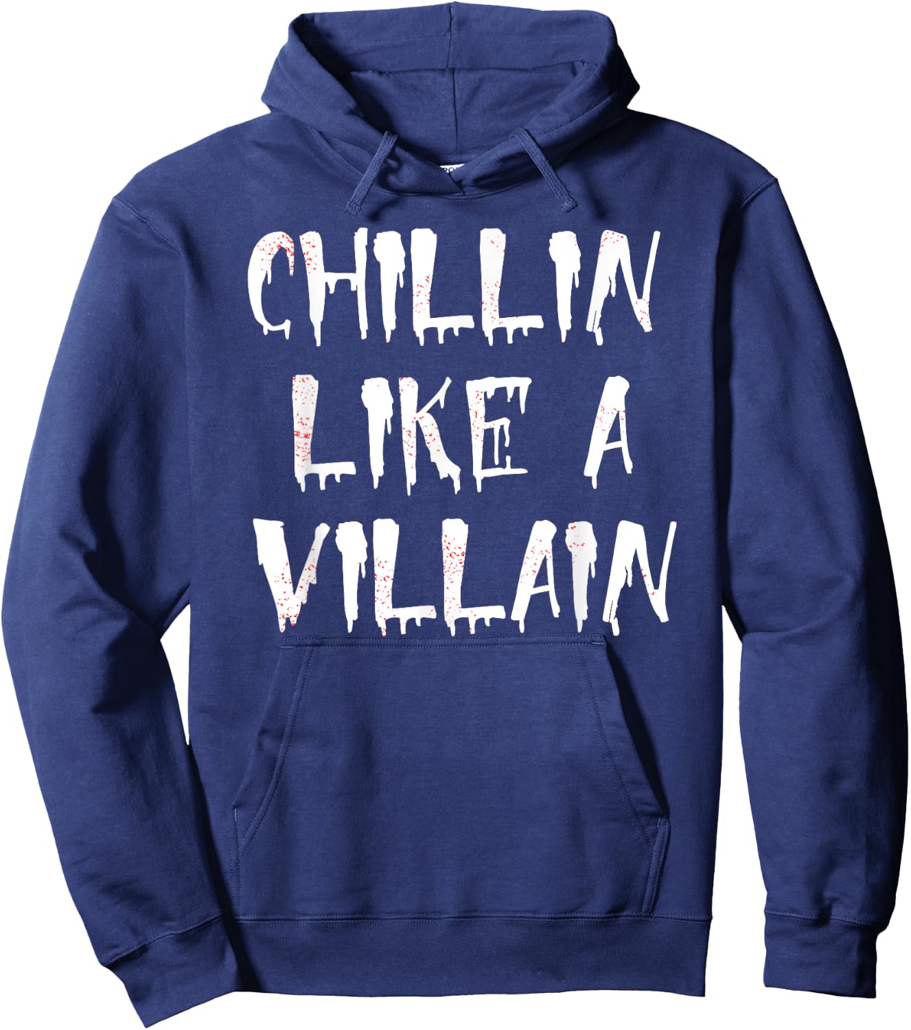 Chillin Like A Villain Halloween Hoodie - Hoodie | Navy