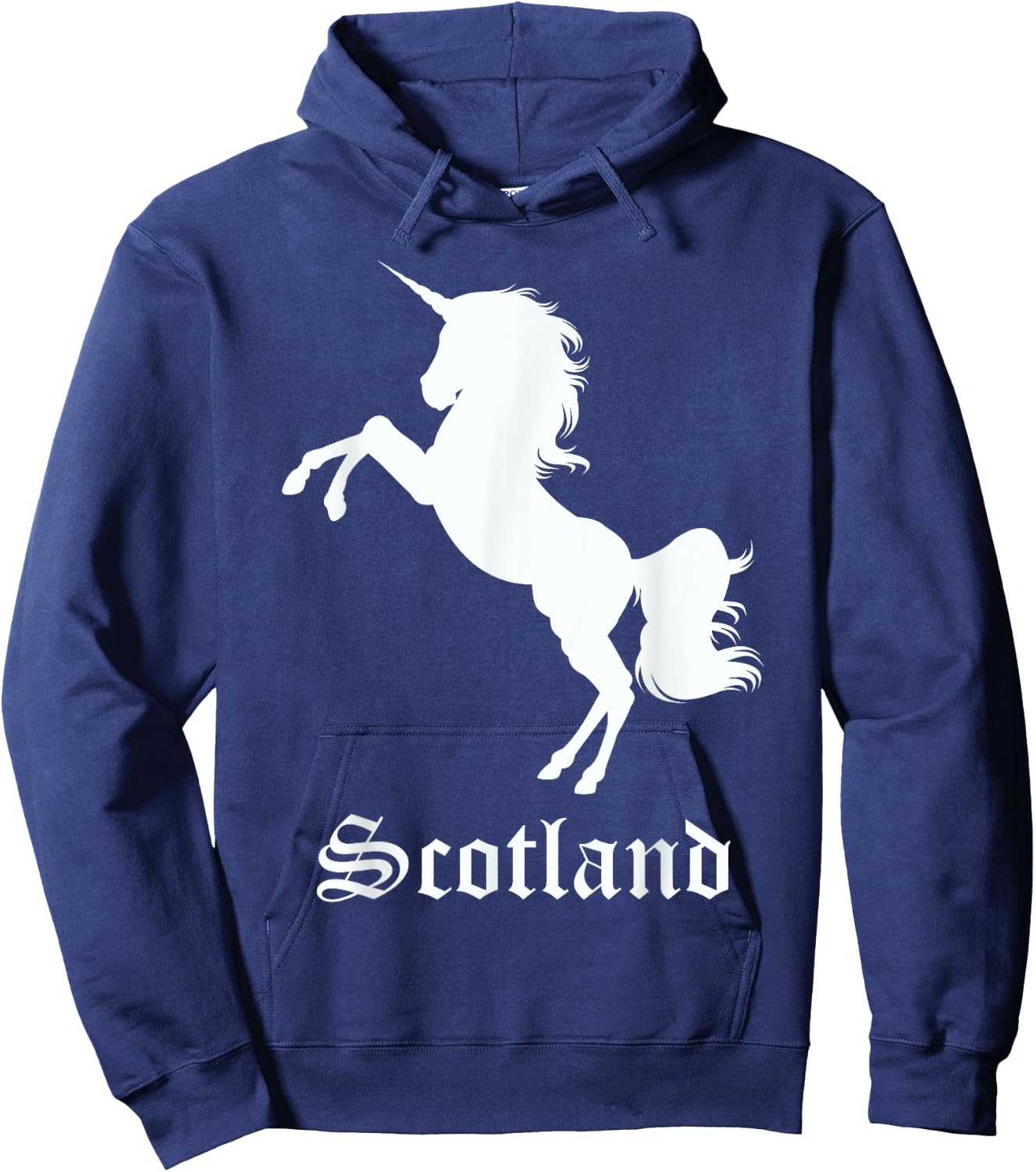 Scotland Unicorn Silhouette National Symbol Scottish Gifts Hoodie - Hoodie | Navy