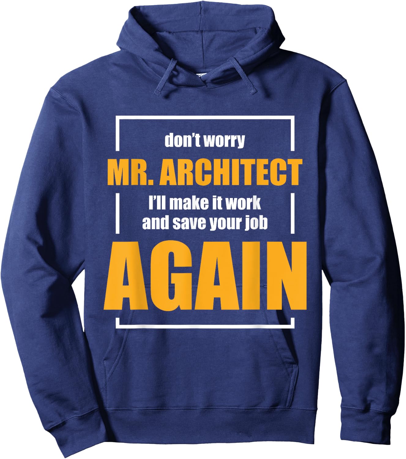 Funny Construction Worker Builder Gift Shirt Hoodie - Hoodie | Navy