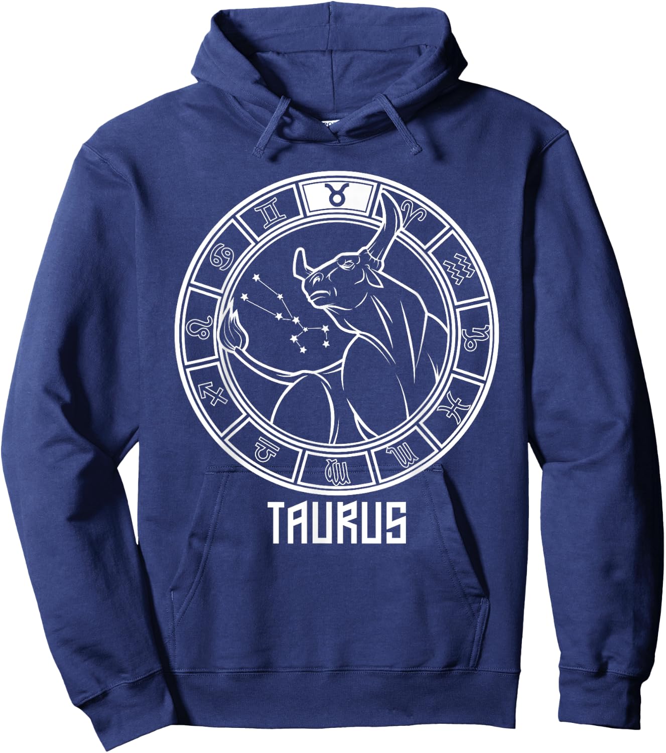 Taurus Zodiac Sign Horoscope Astrology April & May Birthday Hoodie - Hoodie | Navy