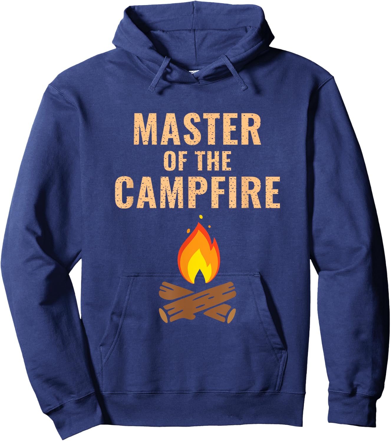 Campfire, Master of the Campfire, Camp, Camping Hoodie - Hoodie | Navy