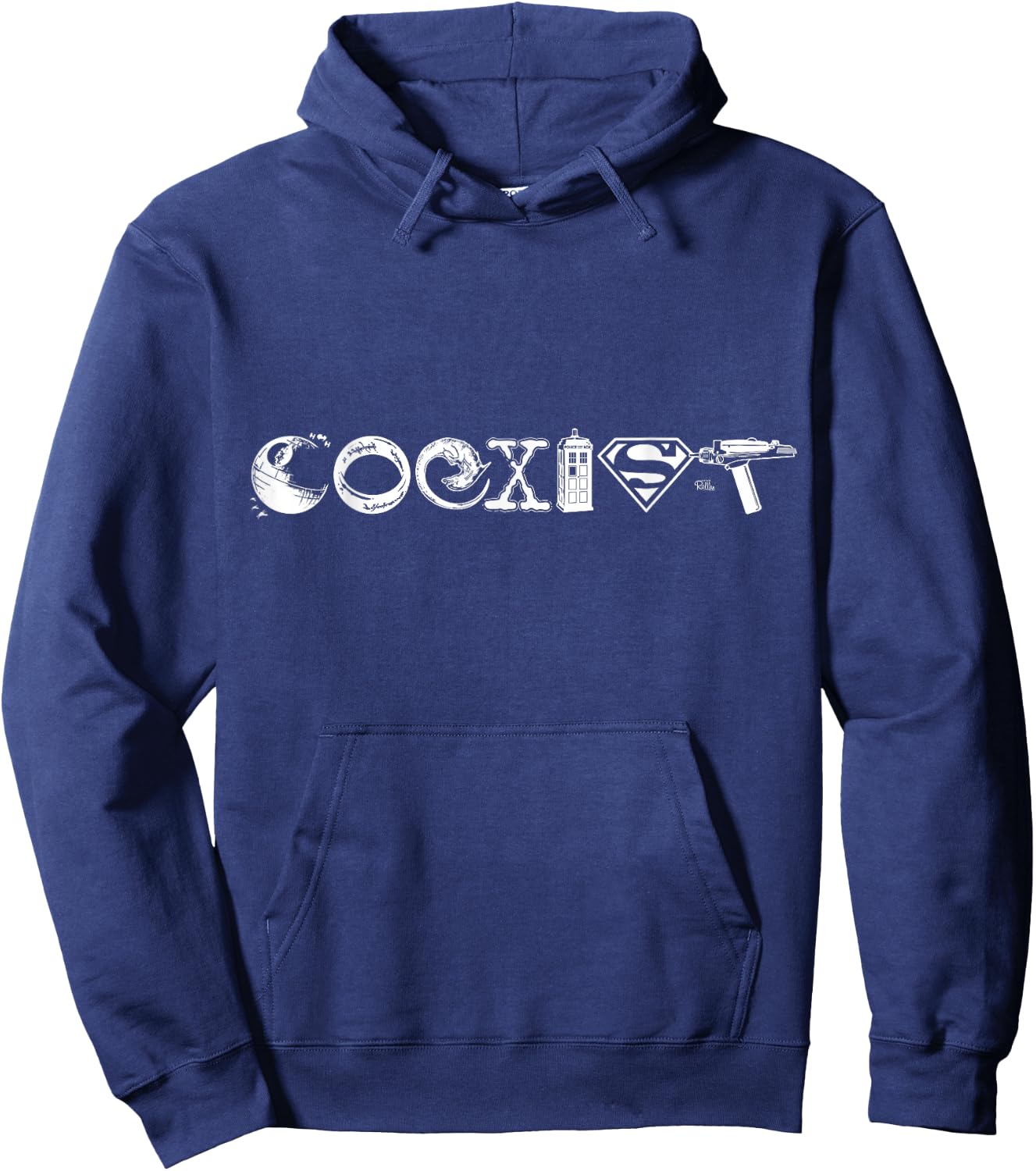 Captain RibMan : Nerd / Geek COEXIST Hoodie - Hoodie | Navy
