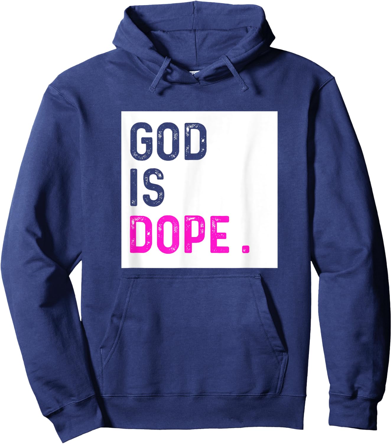 God is Dope PURPLE Funny Christian Faith Believe Gift Hoodie - Hoodie | Navy
