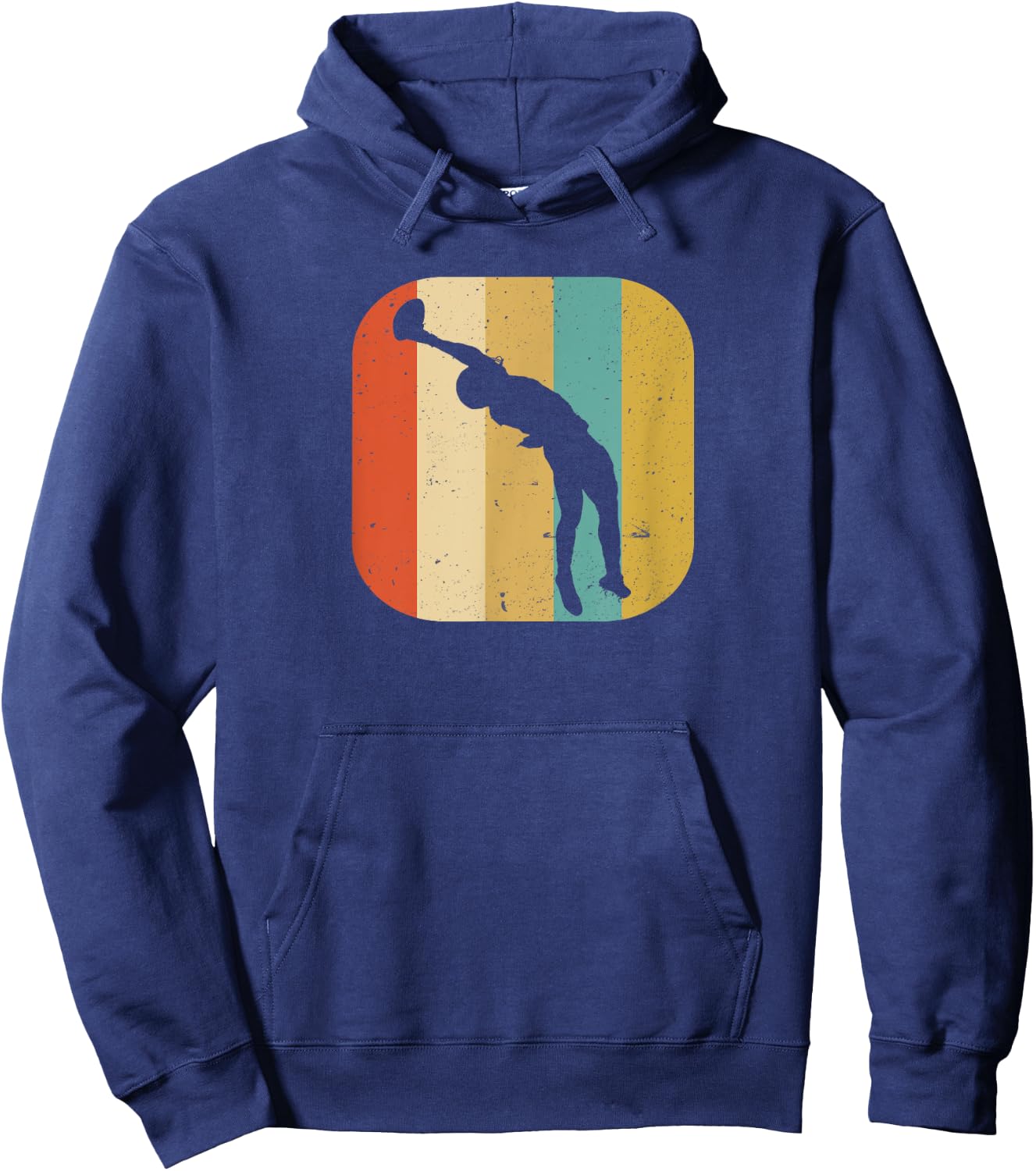 American Football OBJ Catch Design Hoodie - Hoodie | Navy