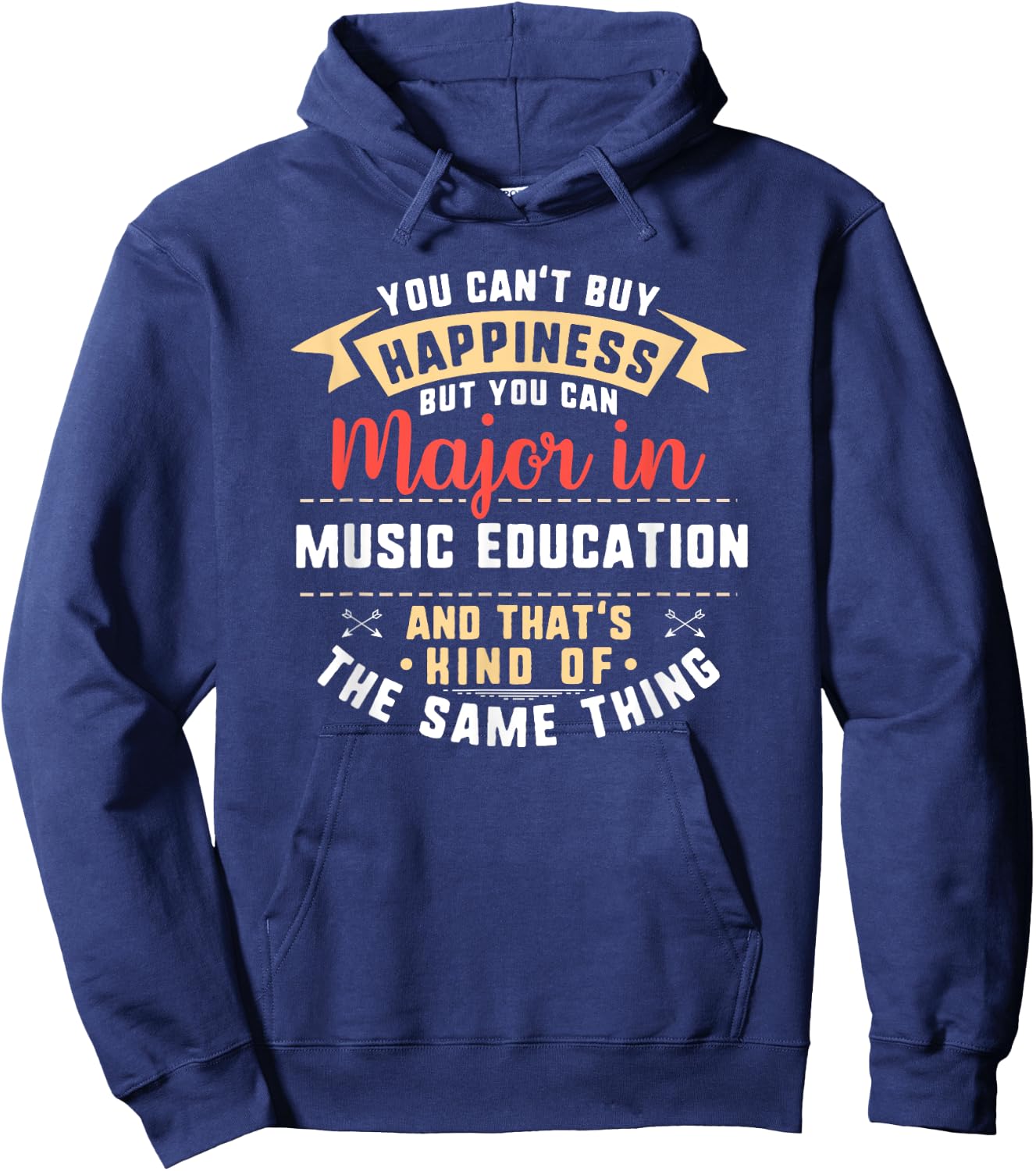Funny Music Education Major Student Shirt Graduation Gift Hoodie - Hoodie | Navy